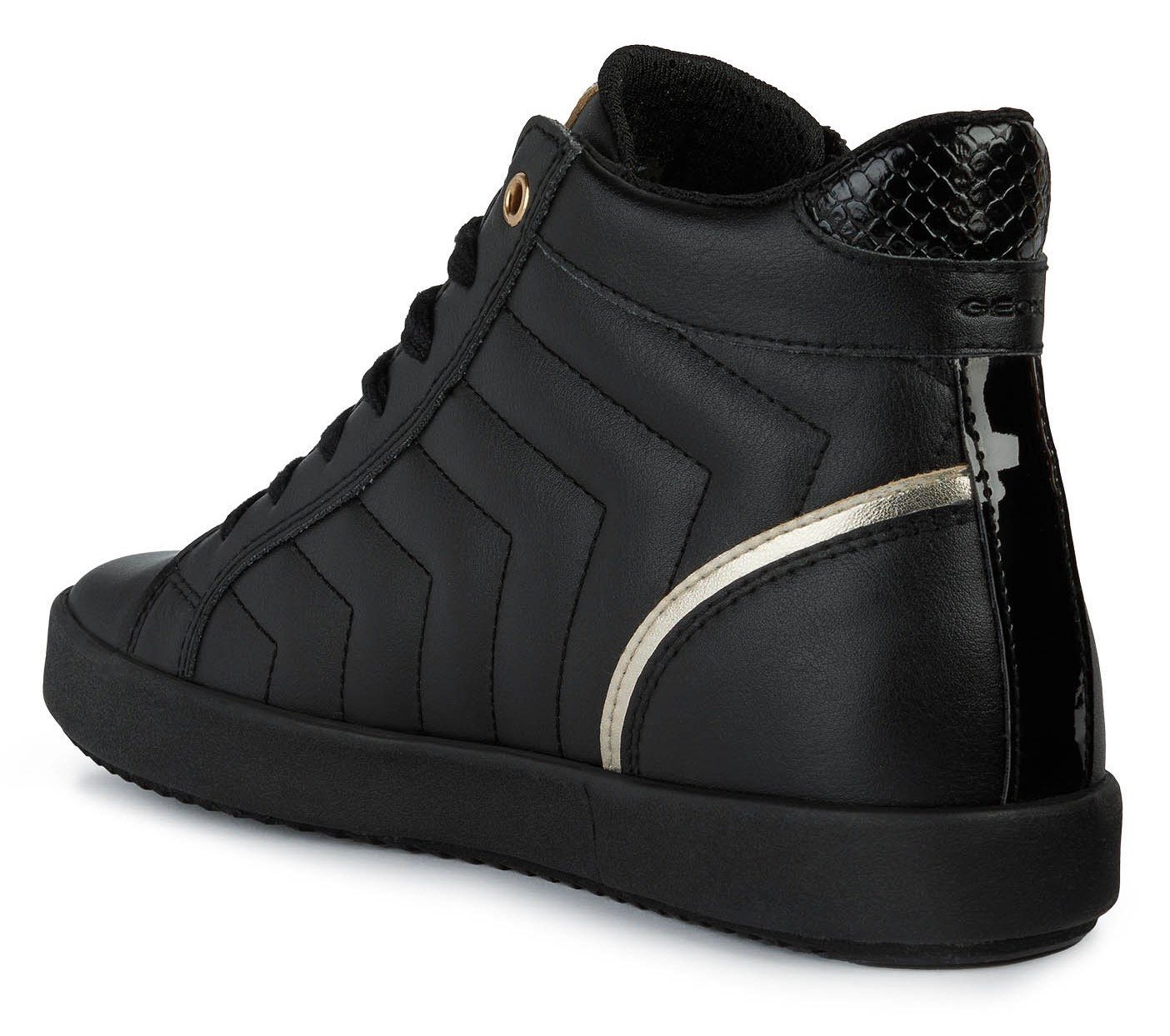 Geox D BLOMIEE Sneaker mit Steppung modischer schwarz