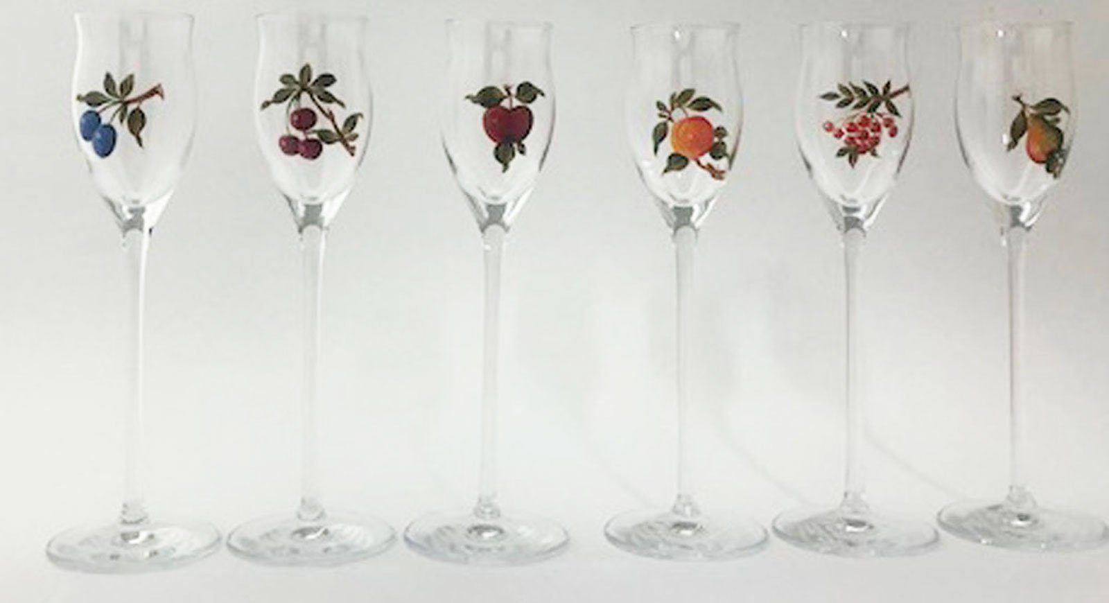 Steinnacher Bärbel Grappaglas Edelbrand Grappagläser 2er Set gemalt H19,5cm Kisslinger