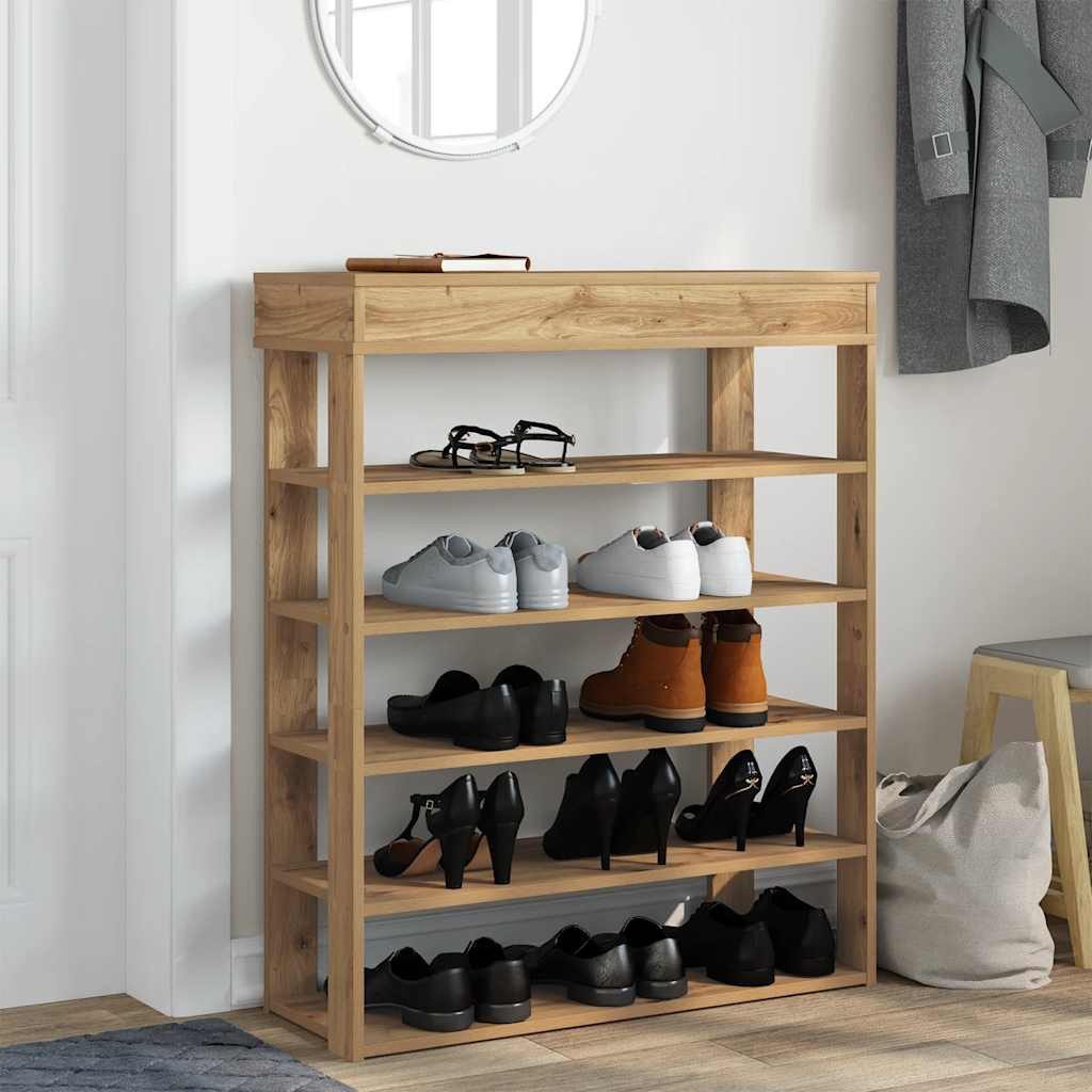 vidaXL Schuhregal Schuhregal Artisan-Eiche 80x30x98 cm günstig online kaufen