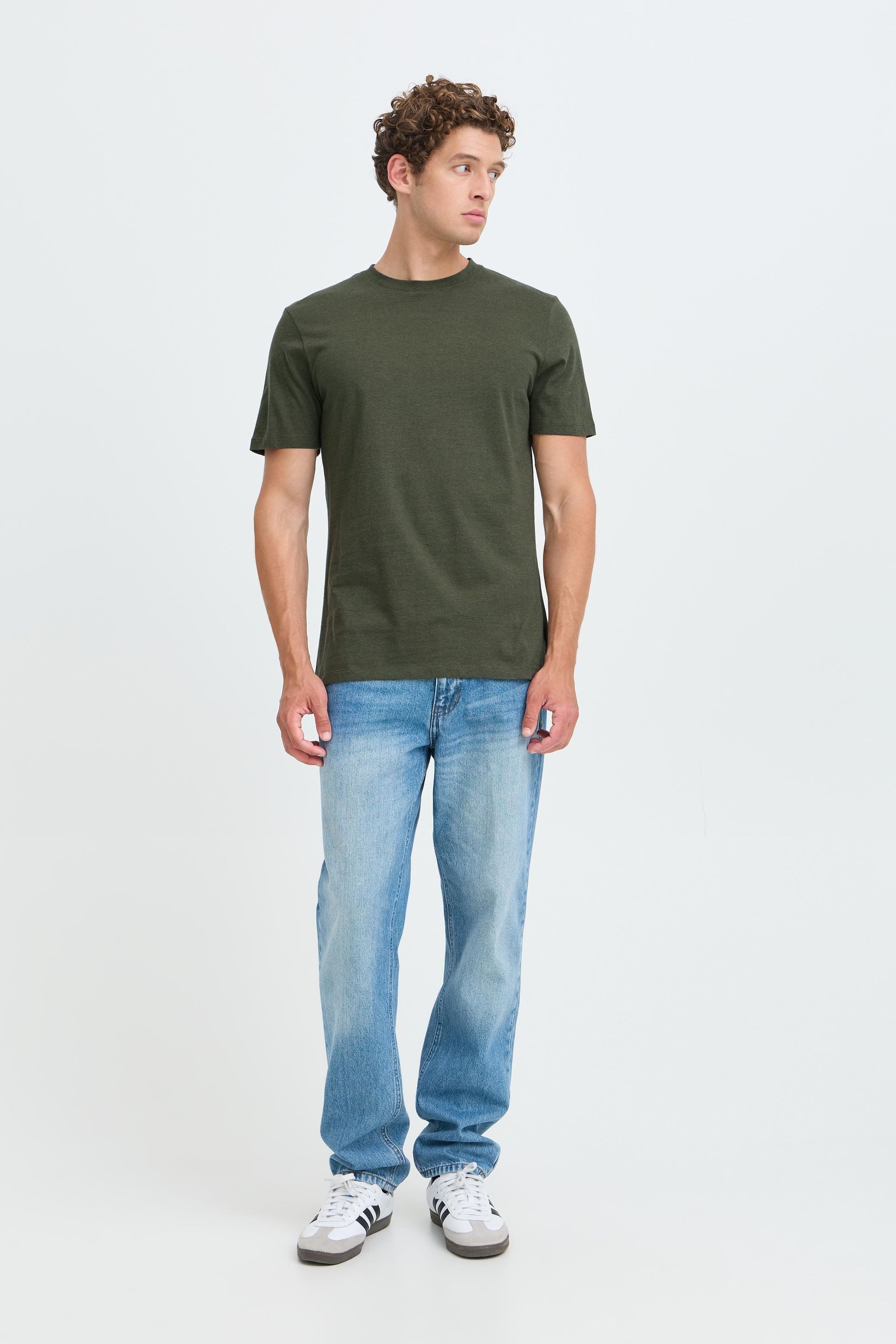 Casual Friday T-Shirt CFThor Basic T-Shirt mit Rundhalsausschnitt