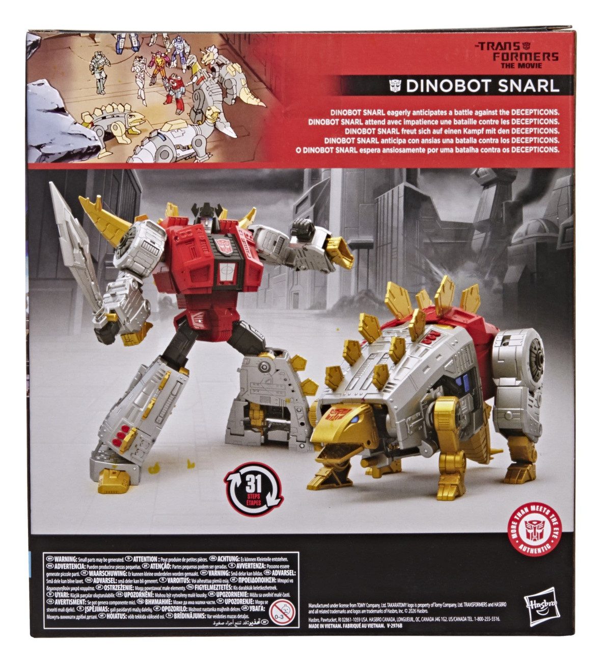 Hasbro Actionfigur The Transformers: The Movie Studio Series Leader Class Actionfigur Din