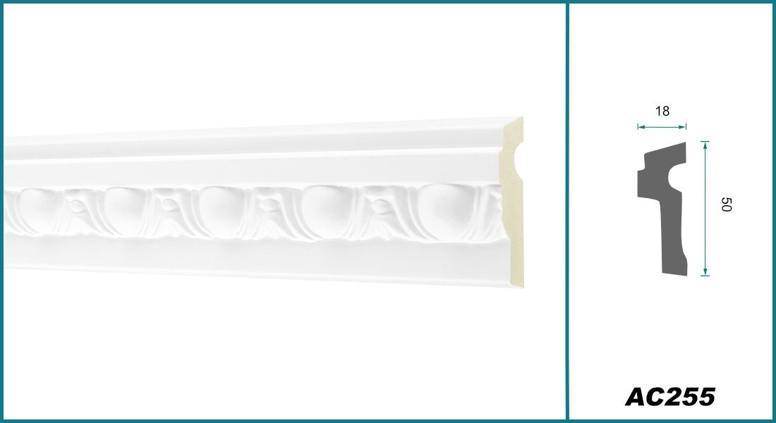 Hexim Perfect Stuckleiste AC 255, Flachprofile günstig online kaufen