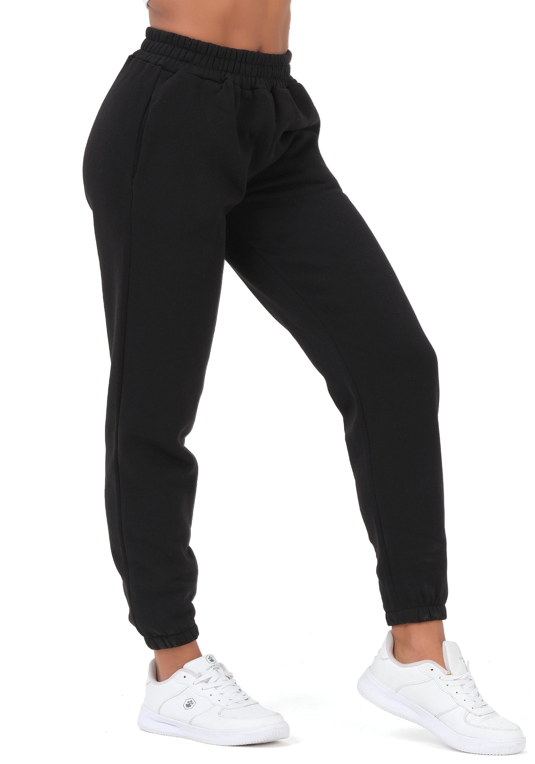 Smith & Solo Jogginghose Jogginghose Damen Winter, Sporthose Premium Sweathose (1-tlg) Baumwolle