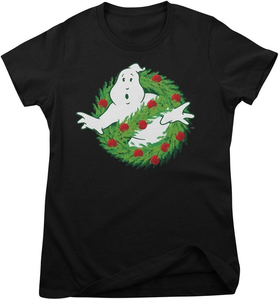 Ghostbusters T-Shirt Ghostbusters Christmas Logo Girly Tee