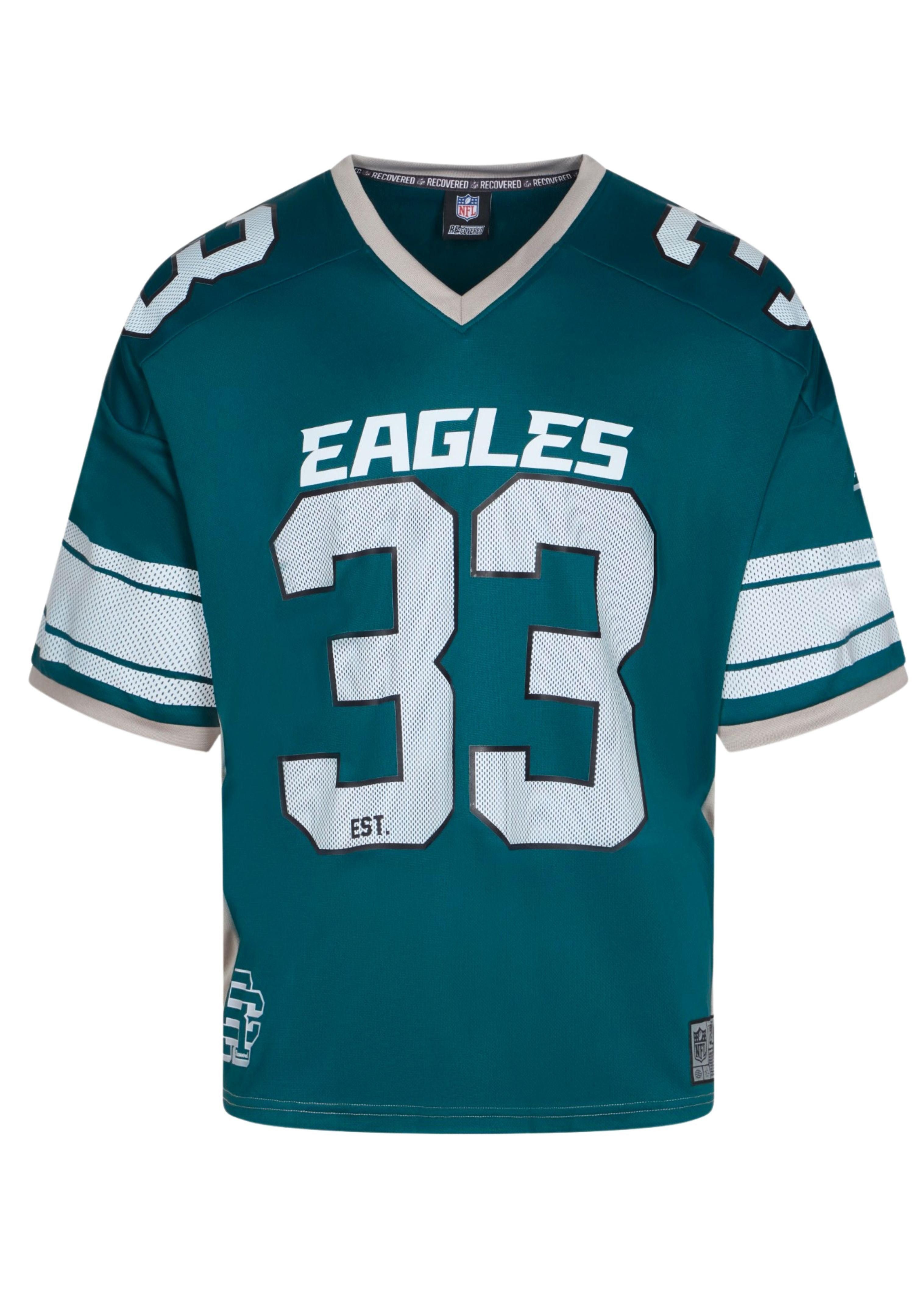 Recovered T-Shirt Philadelphia Eagles NFL Mesh Oversized Top Jersey Trikot günstig online kaufen