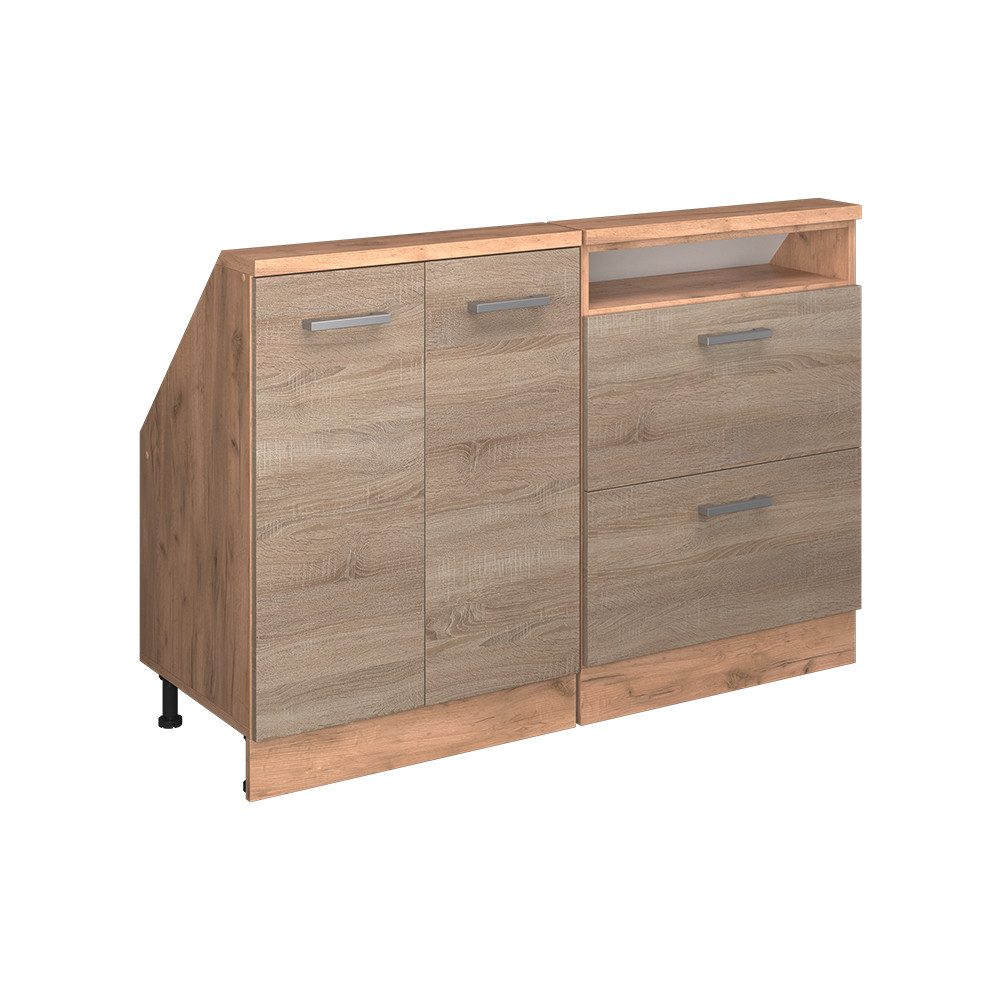 Vicco Unterschrank R-Line, Sonoma/Goldkraft Eiche, 120 günstig online kaufen