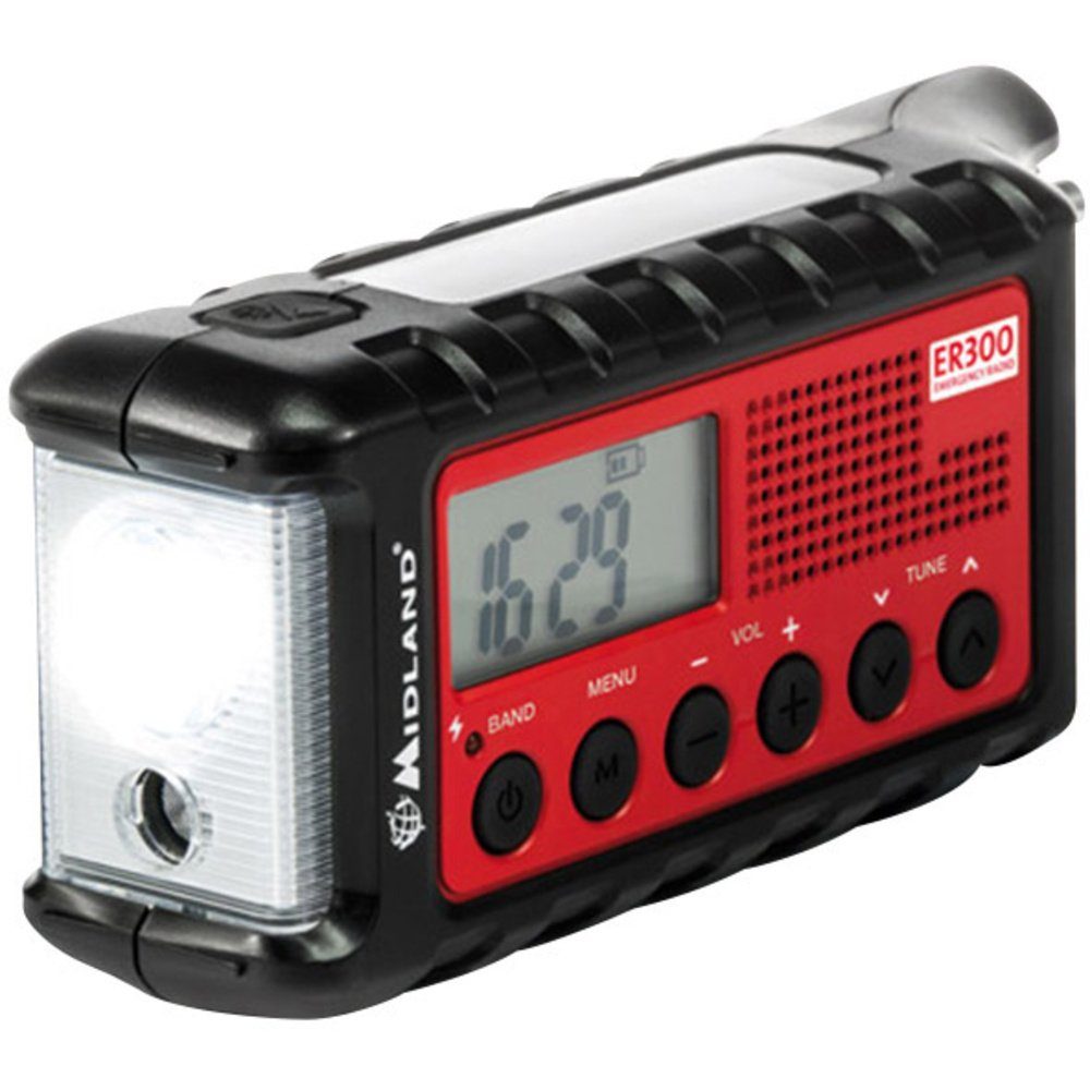 Midland C1173 Midland Notfallradio wiederaufla UKW Taschenlampe, Radio Outdoorradio