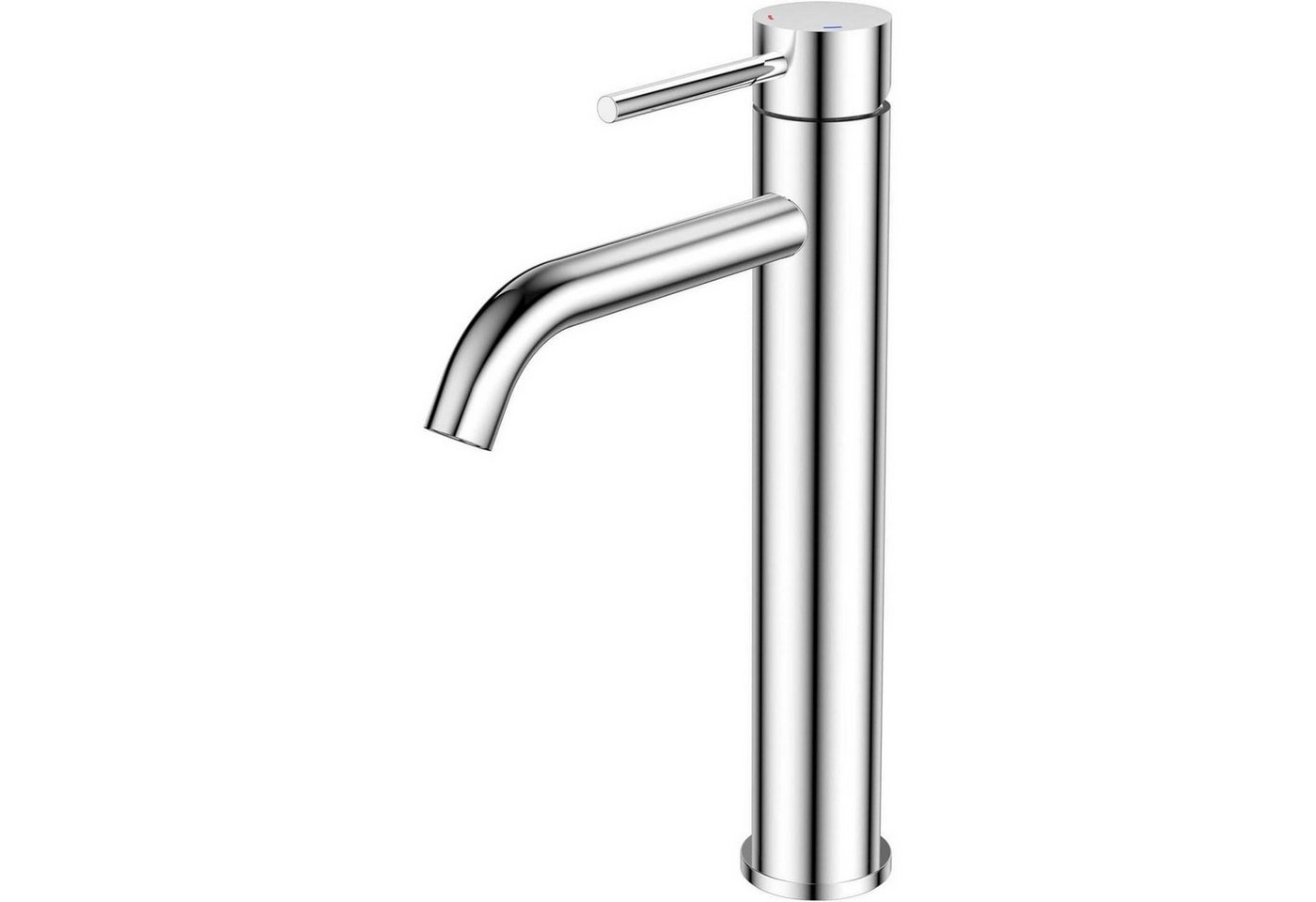 LuxusKollektion Waschtischarmatur Wasserhahn Armatur Waschtisch Einhebel 190mm Bad Gäste WC 11.2'' Chrom