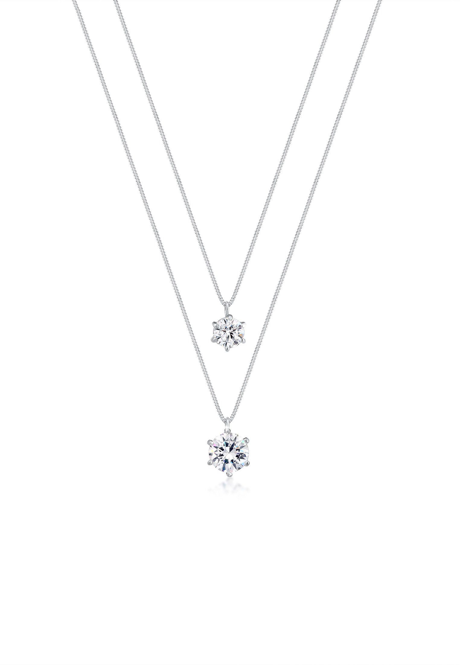 Elli Gliederkette Layer Rund 925 Silber, günstig online kaufen