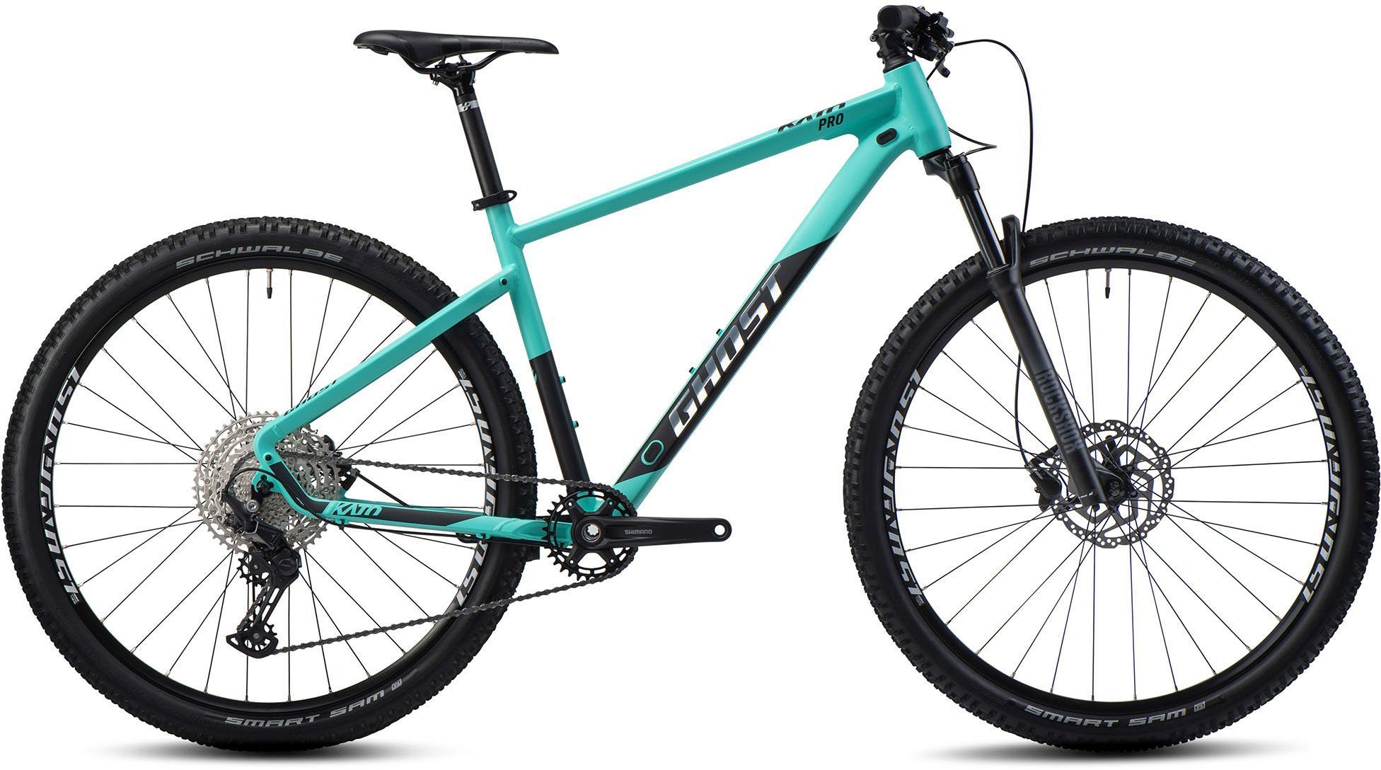 Ghost Mountainbike Kato Pro AL, 12 Gang Shimano Deore RD-M6100 Schaltwerk, Kettenschaltung, für Damen und Herren, Kettenschaltung