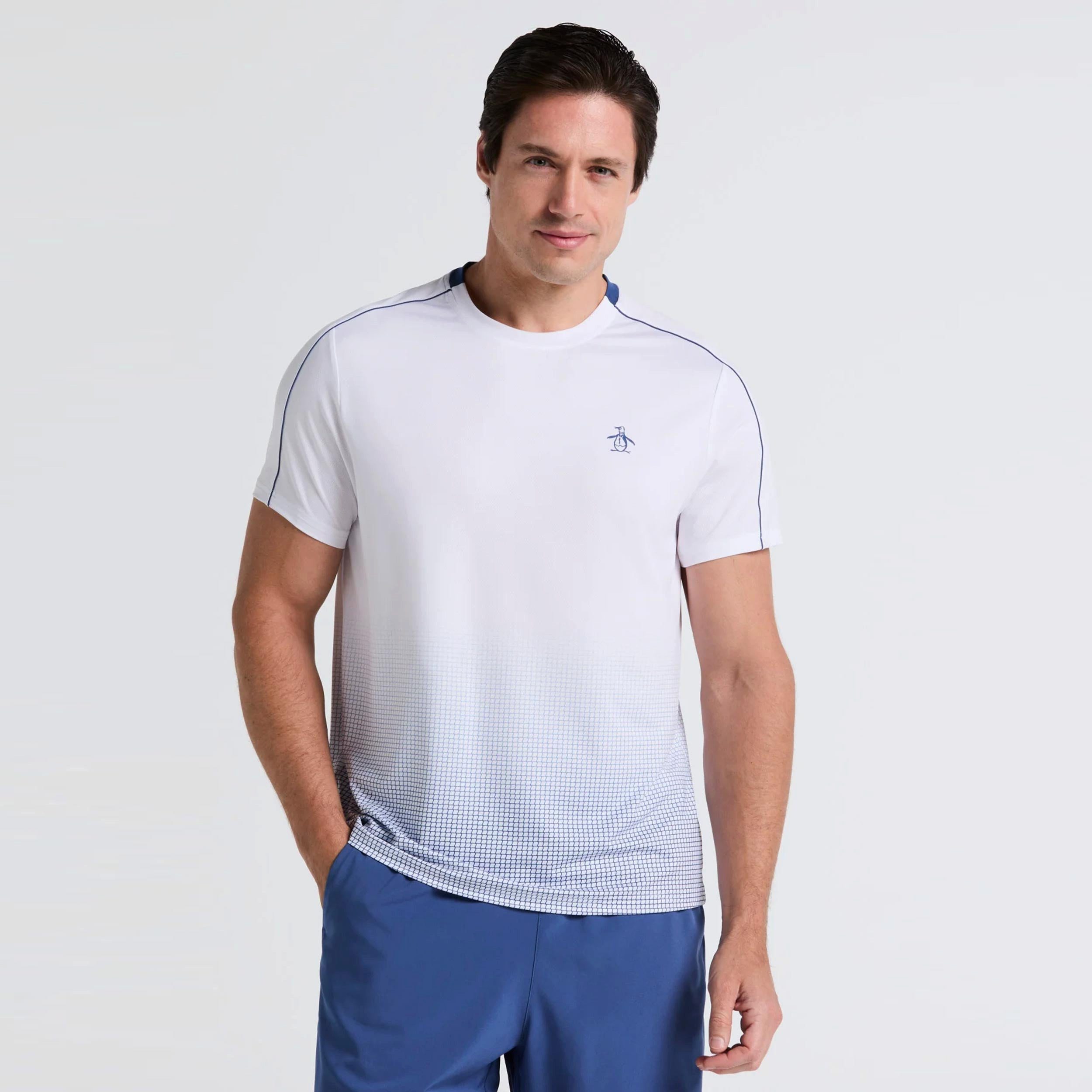 Original Penguin T-Shirt Performance Net Block