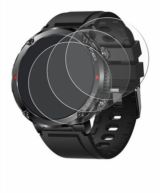 Savvies Schutzfolie für LIGE Smartwatch 1.6", Displayschutzfolie, 6 Stück, Folie klar