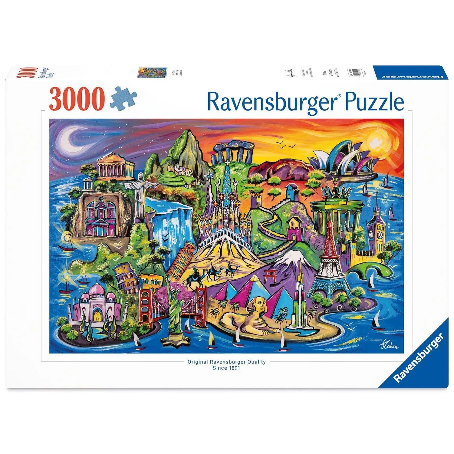 Ravensburger Puzzle Erwachsenenpuzzle 3000 Teile - Schätze der Welt, 3000 Puzzleteile