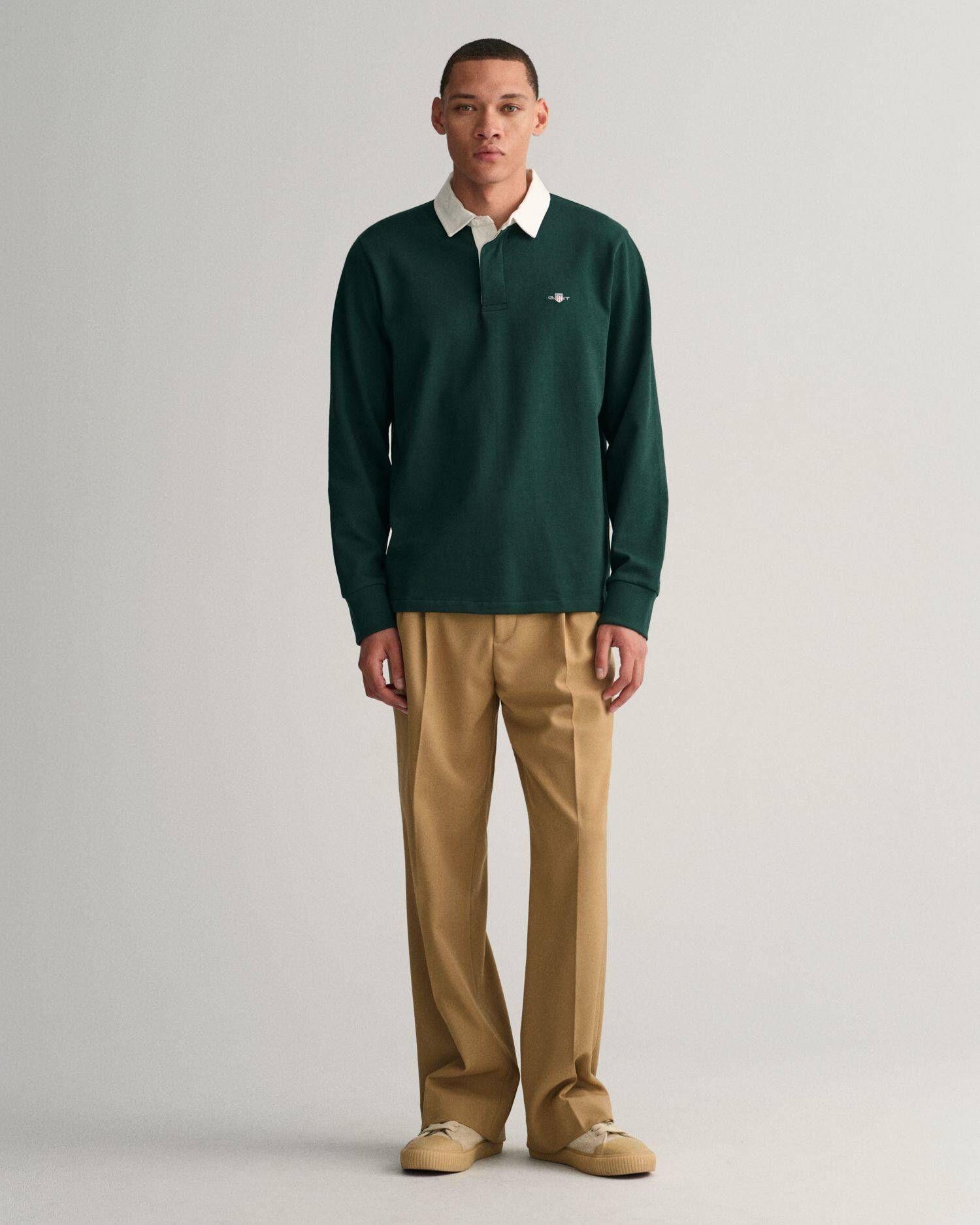 (43) (1-tlg) Gant Poloshirt grün