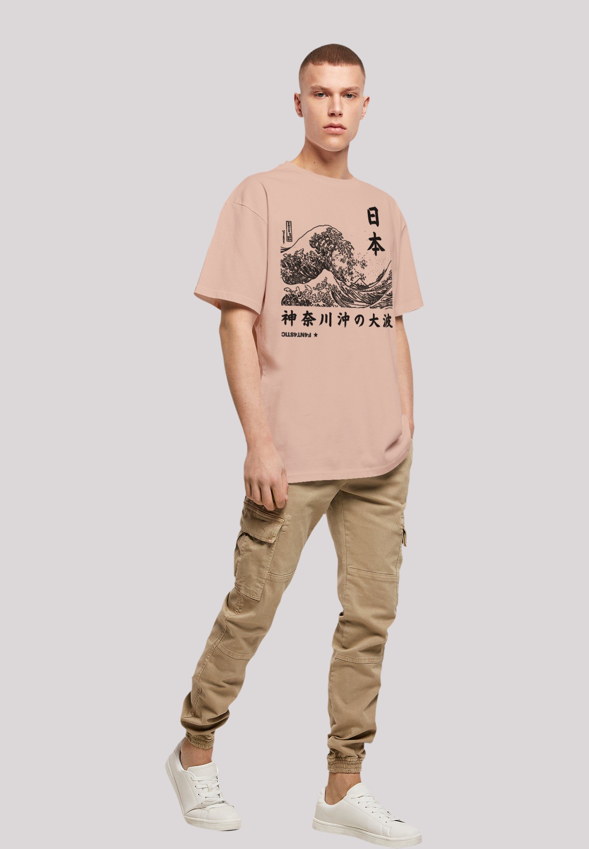 Welle T-Shirt Print Kanagawa F4NT4STIC amber Japan