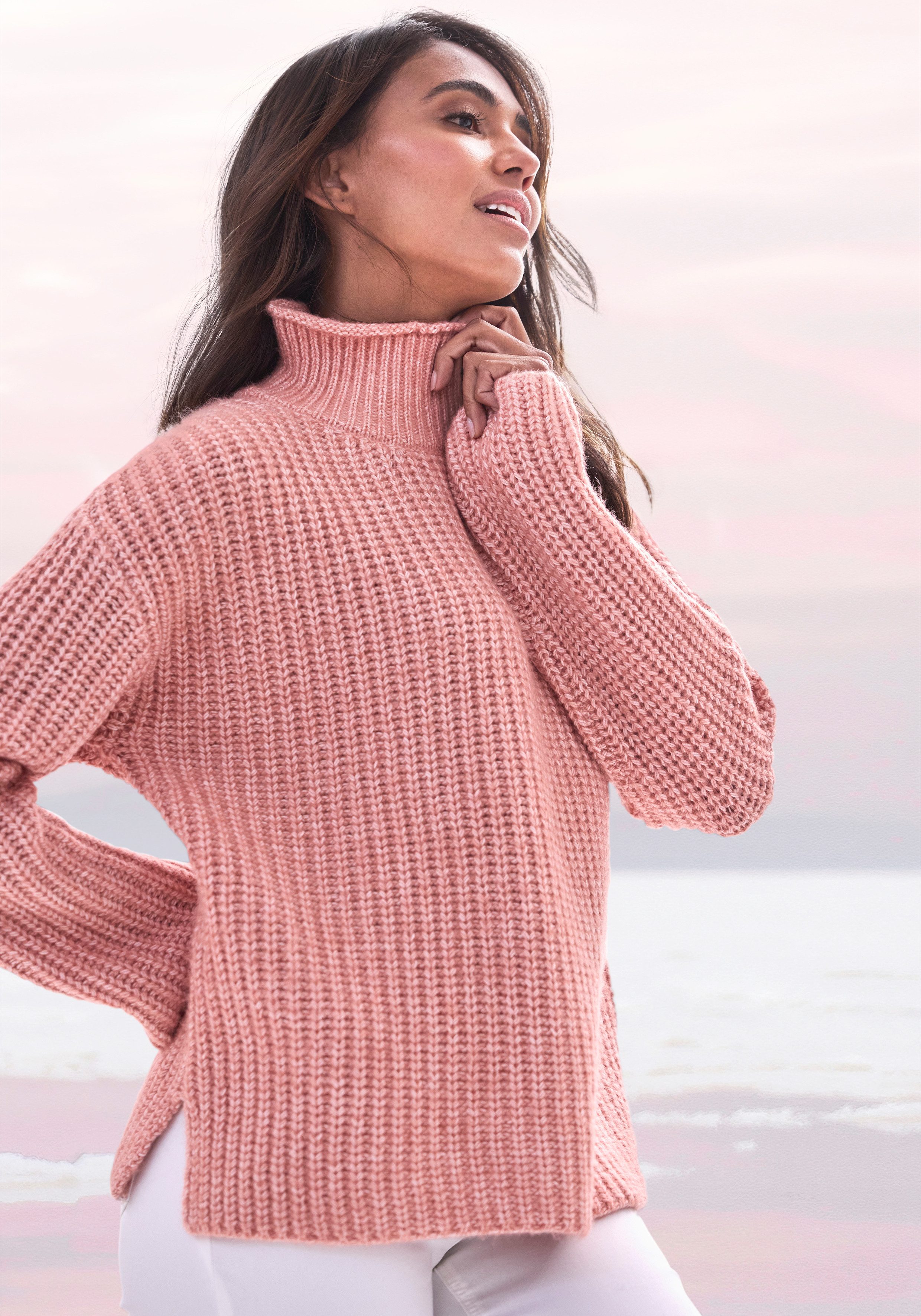 Stehkragenpullover