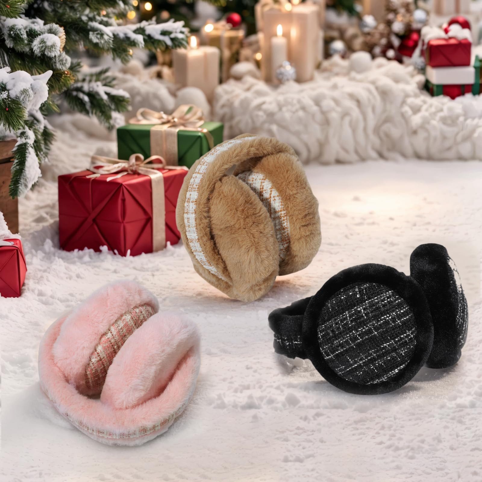 Coonoor Ohrenwärmer Winter Ohrenwärmer Damen Ohrenschützer Plush Earmuffs Ear Warmer Für Damen Frauen