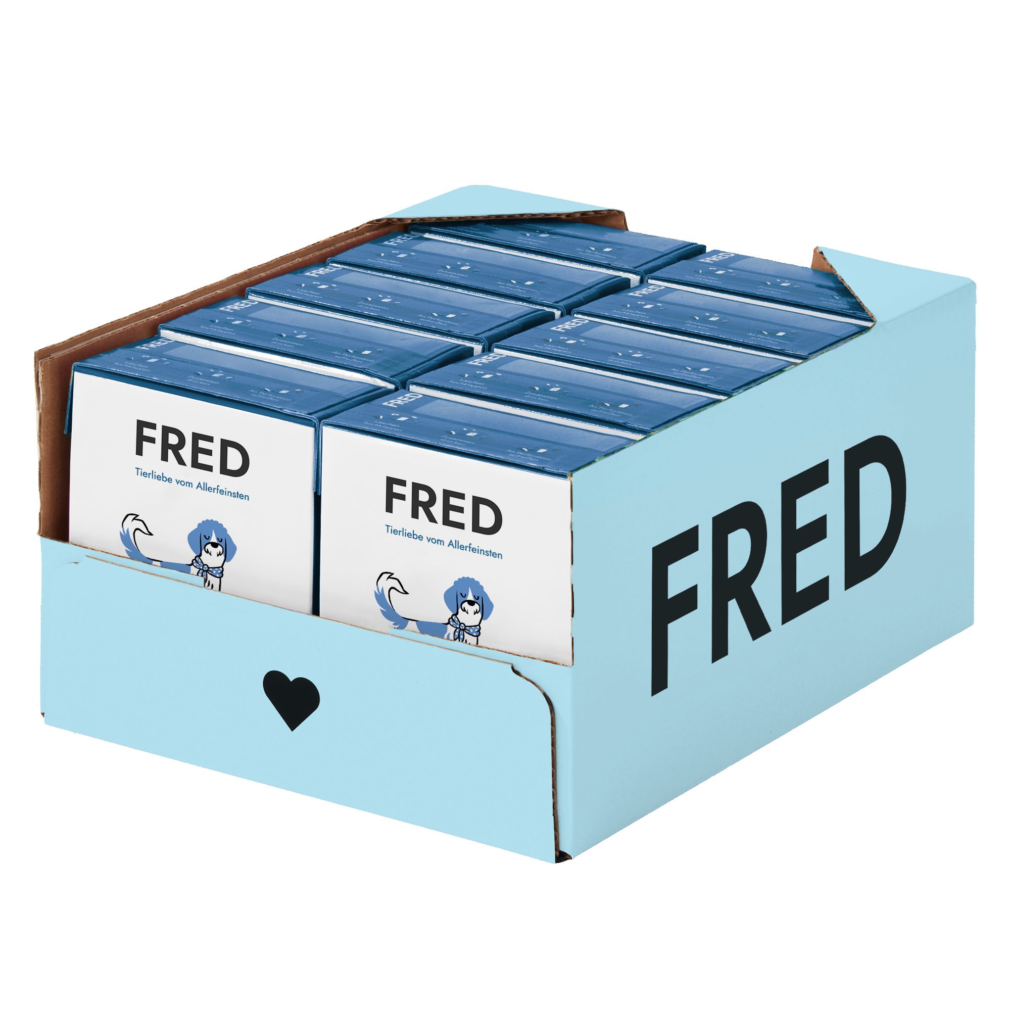 FRED & FELIA FRED Buntbarsch mit Amaranth (10er Pack), Nassfutter für: Hunde, Monoprotein, getreidefrei, glutenfrei