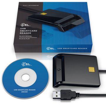CSL HBCI-Chipkartenleser, USB Karten Leser HBCI fähig für eine schnelle Online-Identifizierung