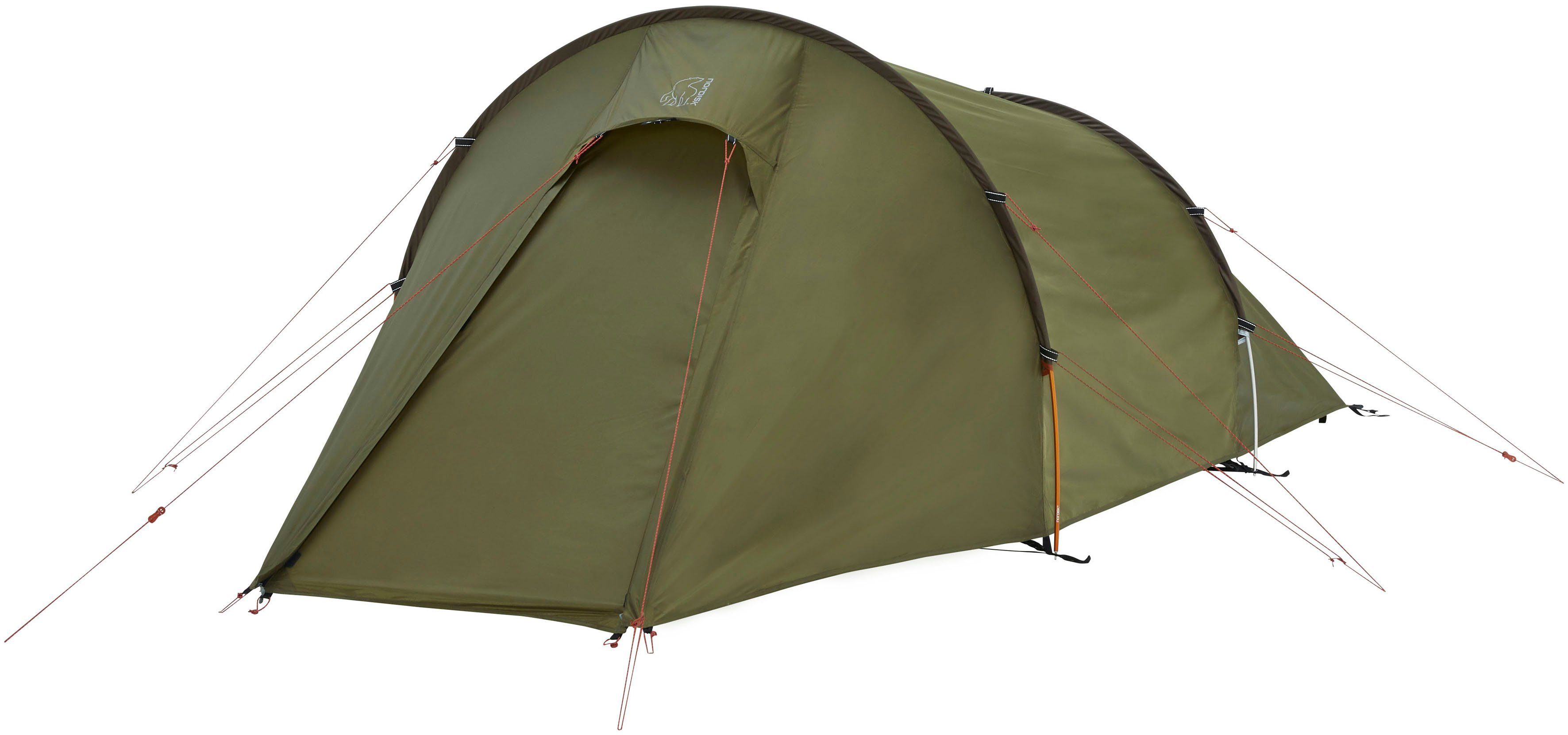 2 Tunnelzelt Dark tlg) Nordisk Tent 2 1 Olive, PU Halland (Packung, Personen: