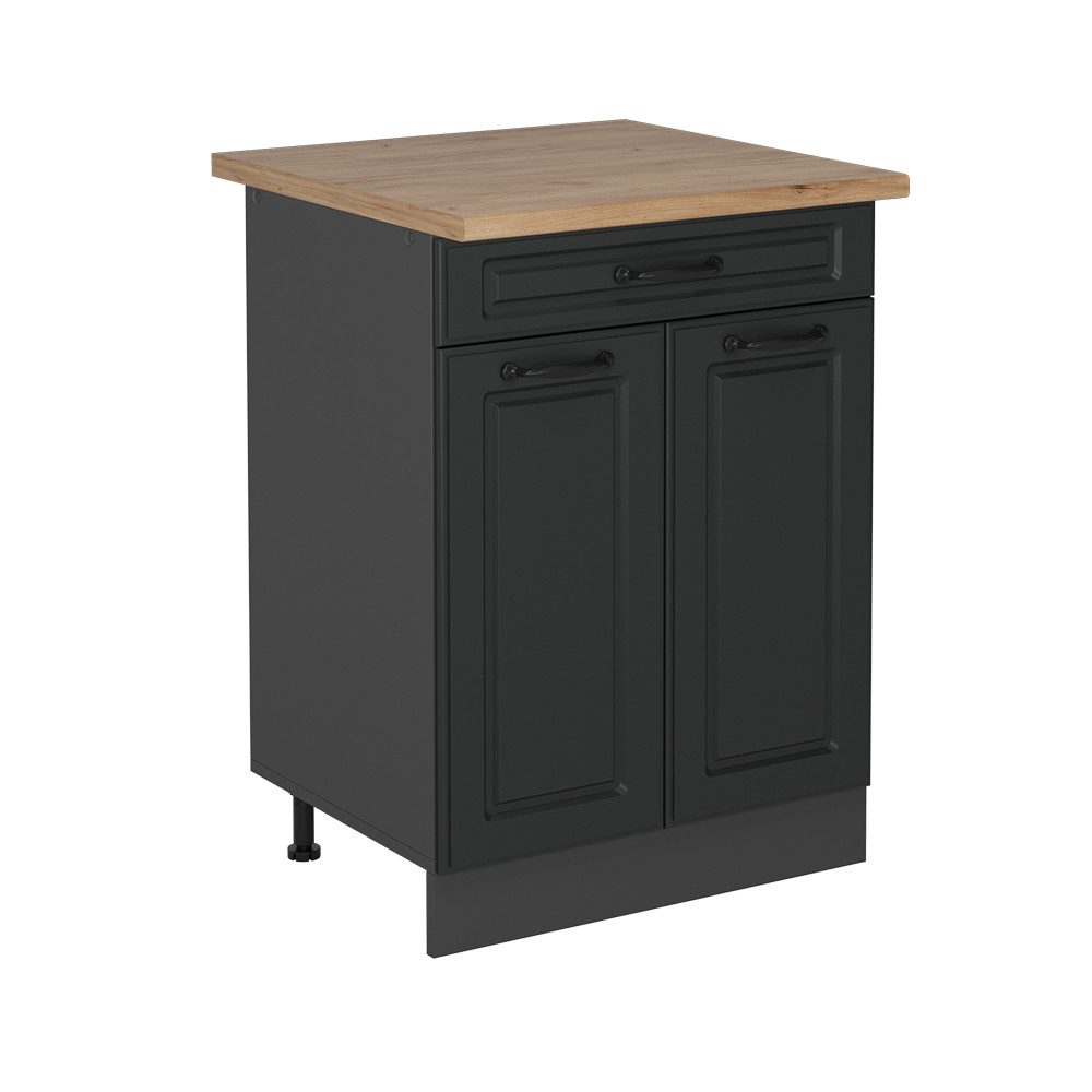 Vicco Unterschrank R-Line, Anthrazit Landhaus/Anthrazit, 60 günstig online kaufen