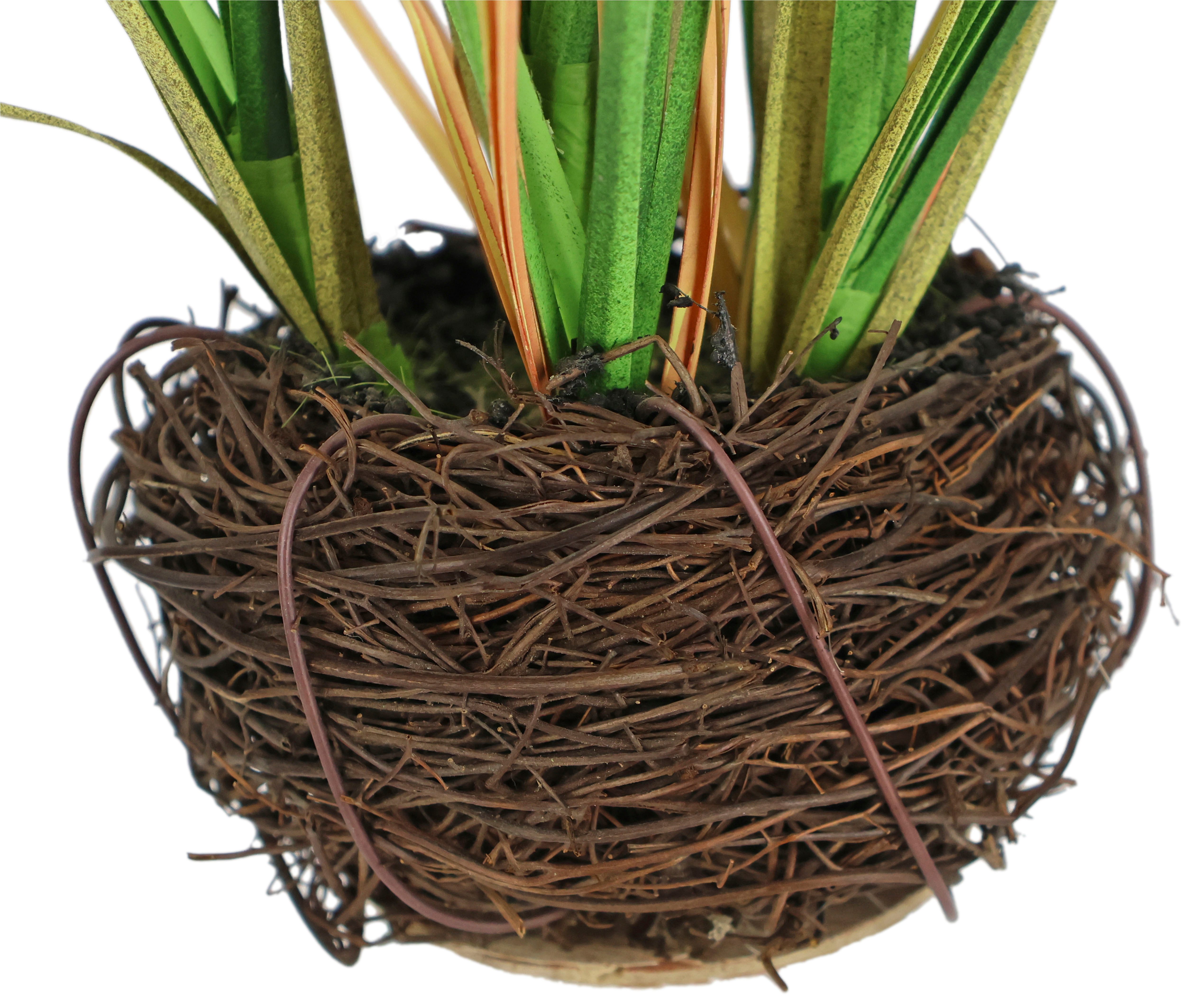 Kunstpflanze Gras im Reisig, I.GE.A., Höhe 25 cm, Künstlicher Grasbusch, 2er Set