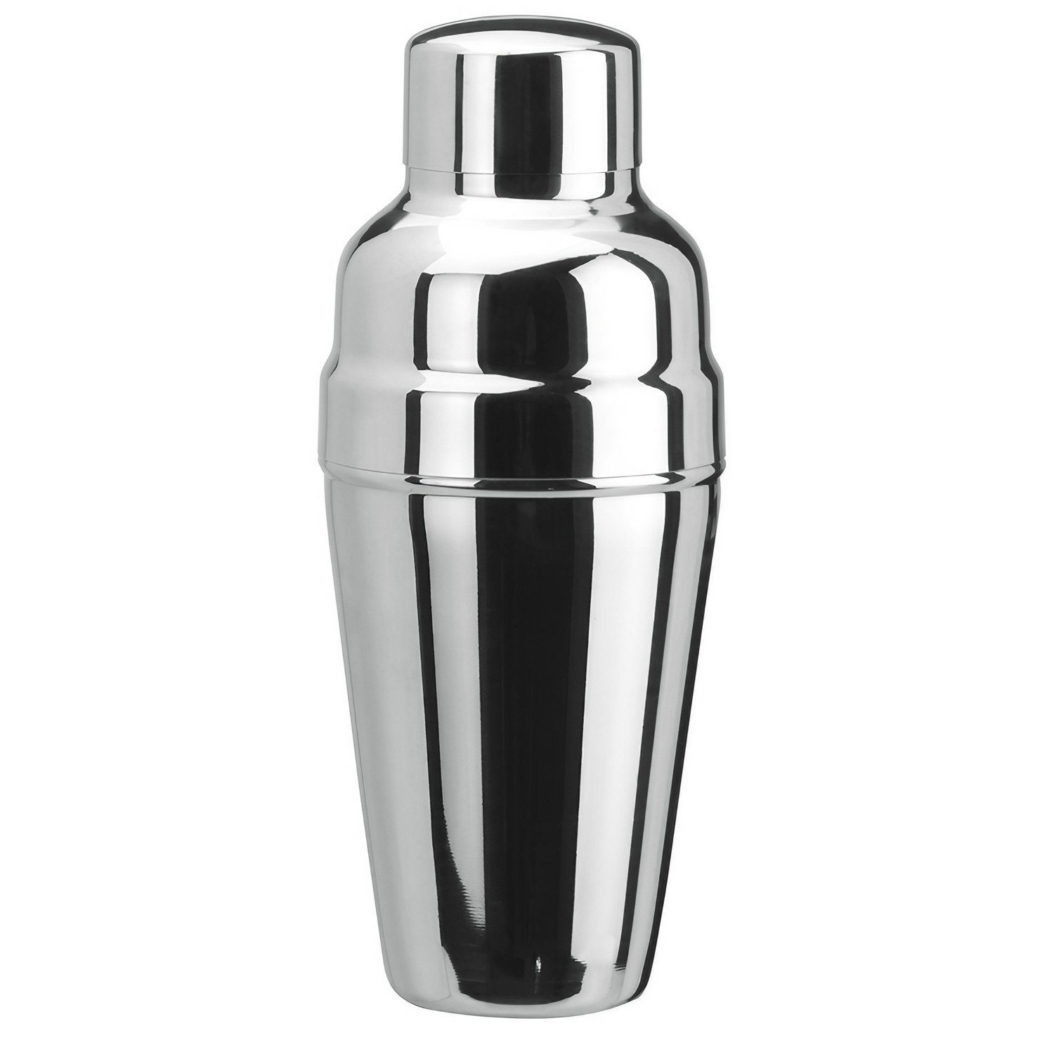 Cocktail Shaker Cocktail shaker 3tlg. - Edelstahl mit Eisrückhalter - 500 ml.
