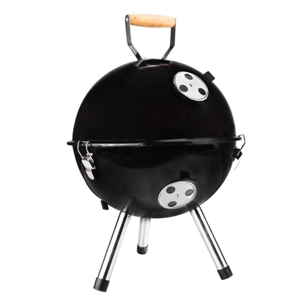 Haushalt International Campingstuhl Haushalt International Mini-Kugelgrill in schwarz