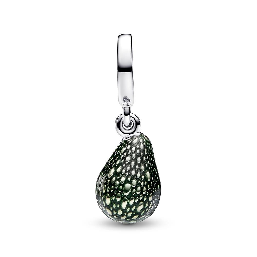 Pandora Charm-Einhänger Avocado Doppelter Charm-Anhänger, 925er Silber, Emaille von PANDORA