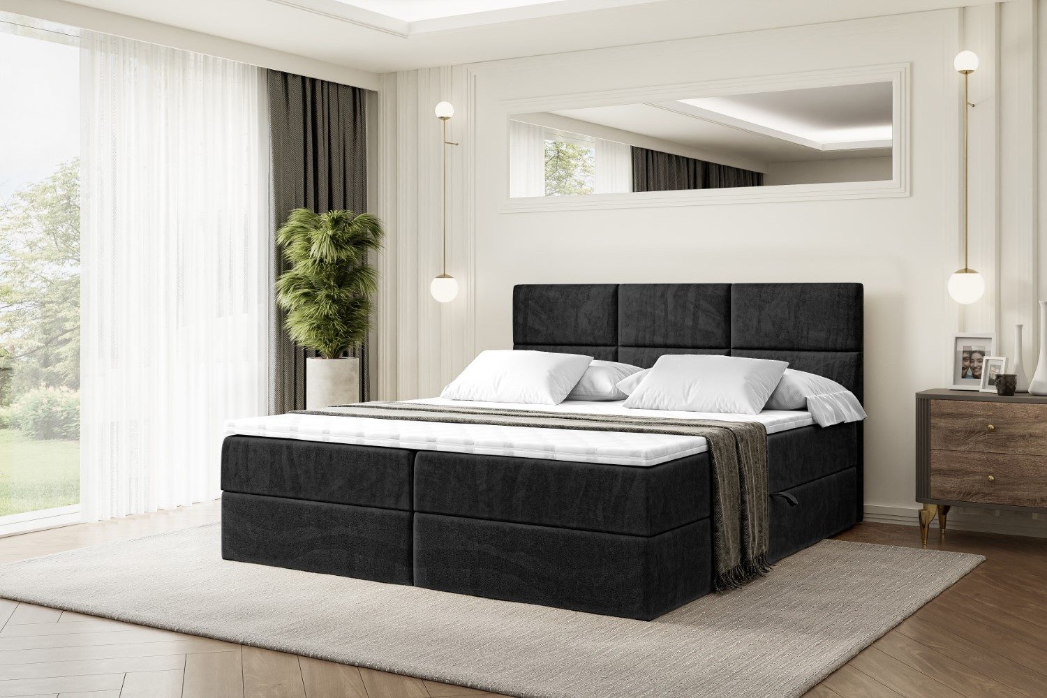 ALTDECOR Boxbett OHIO (Multipocket-Matratze H4, H3 günstig online kaufen