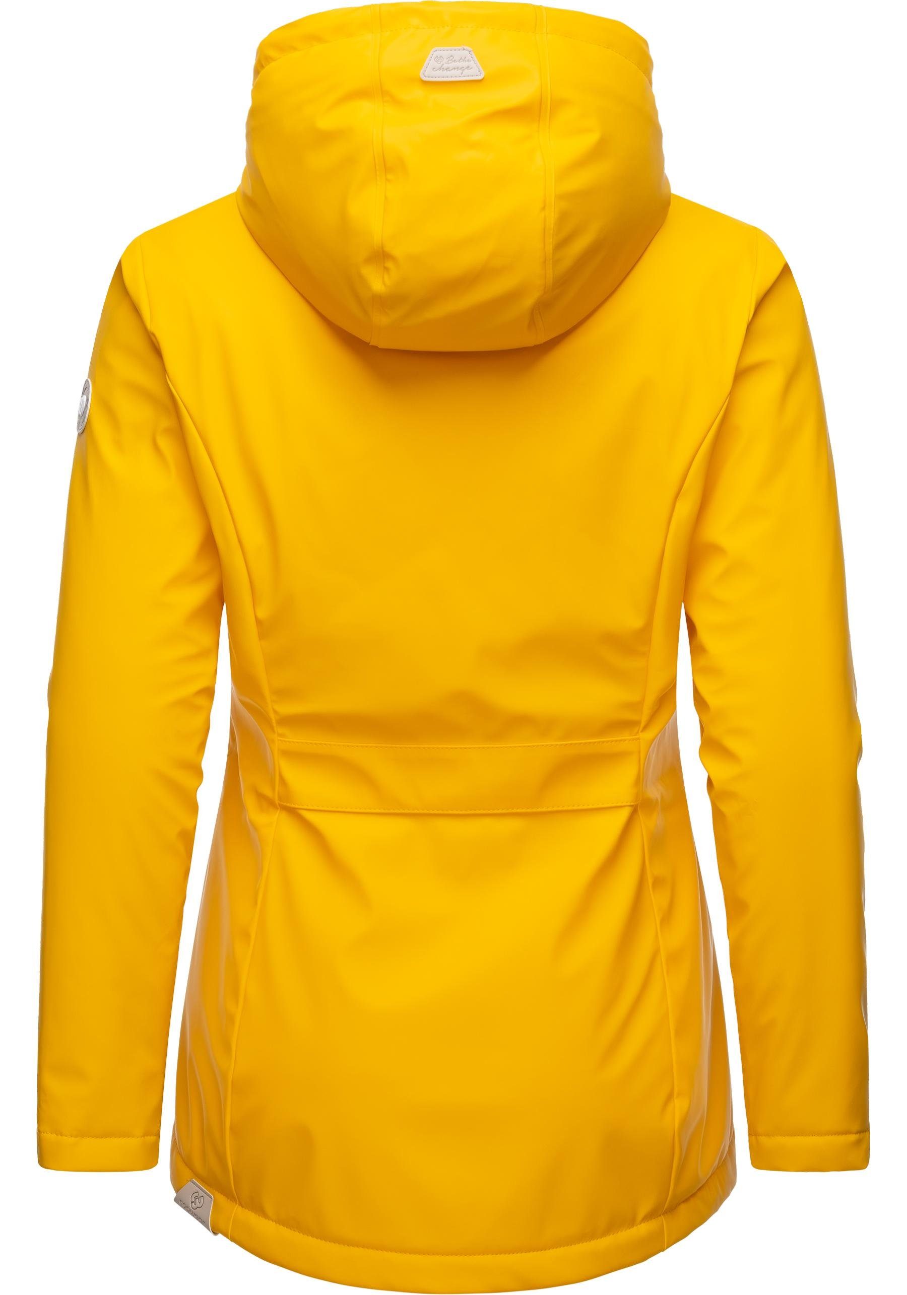 Ragwear Regenjacke Marge warm gefütterter Damen Winter Regenmantel