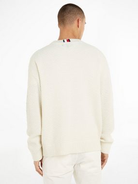 Tommy Hilfiger Wollpullover CABLE MONOTYPE CREW NECK