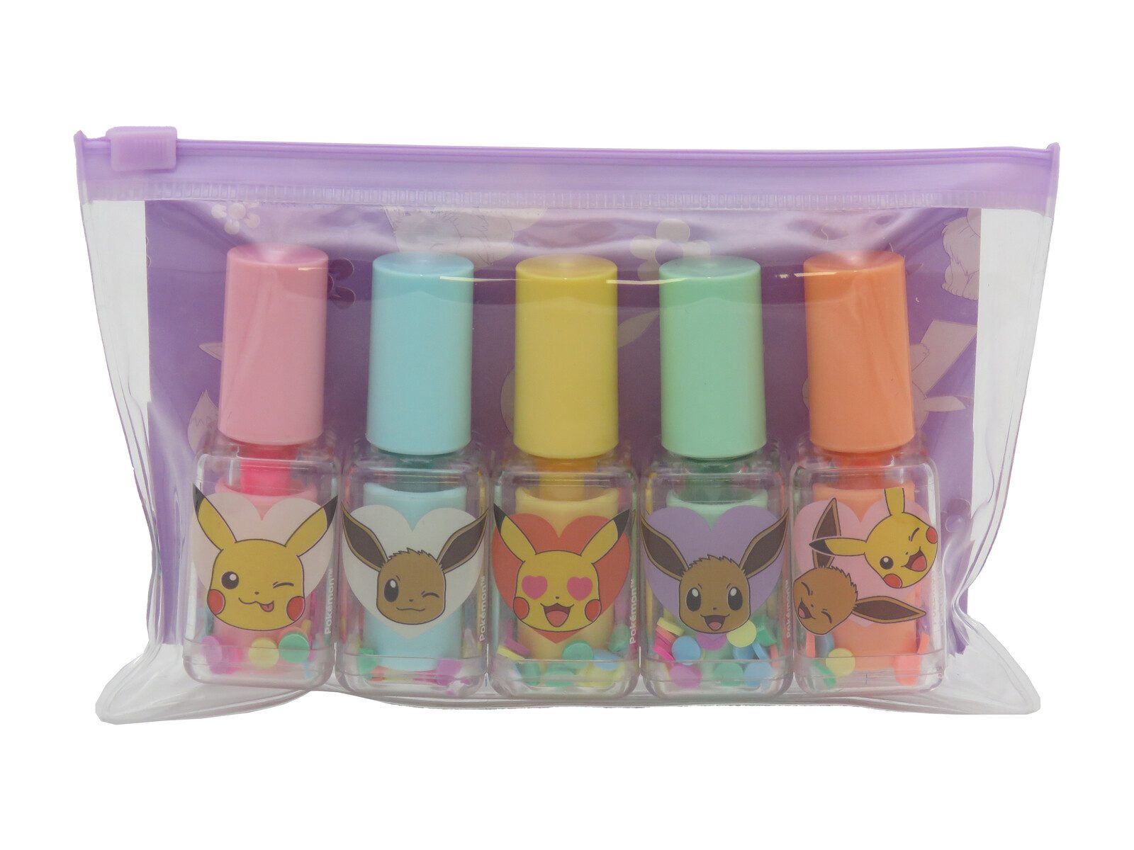 POKÉMON Marker Marker Set 5 teilig Textmarker in Nagellackform, (5-tlg)