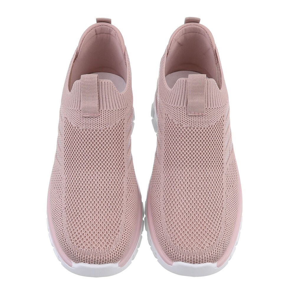 Ital-Design Damen Low-Top Freizeit Sneaker (86188291) Flach Sneakers Low in Altrosa – Bild 4 von 5