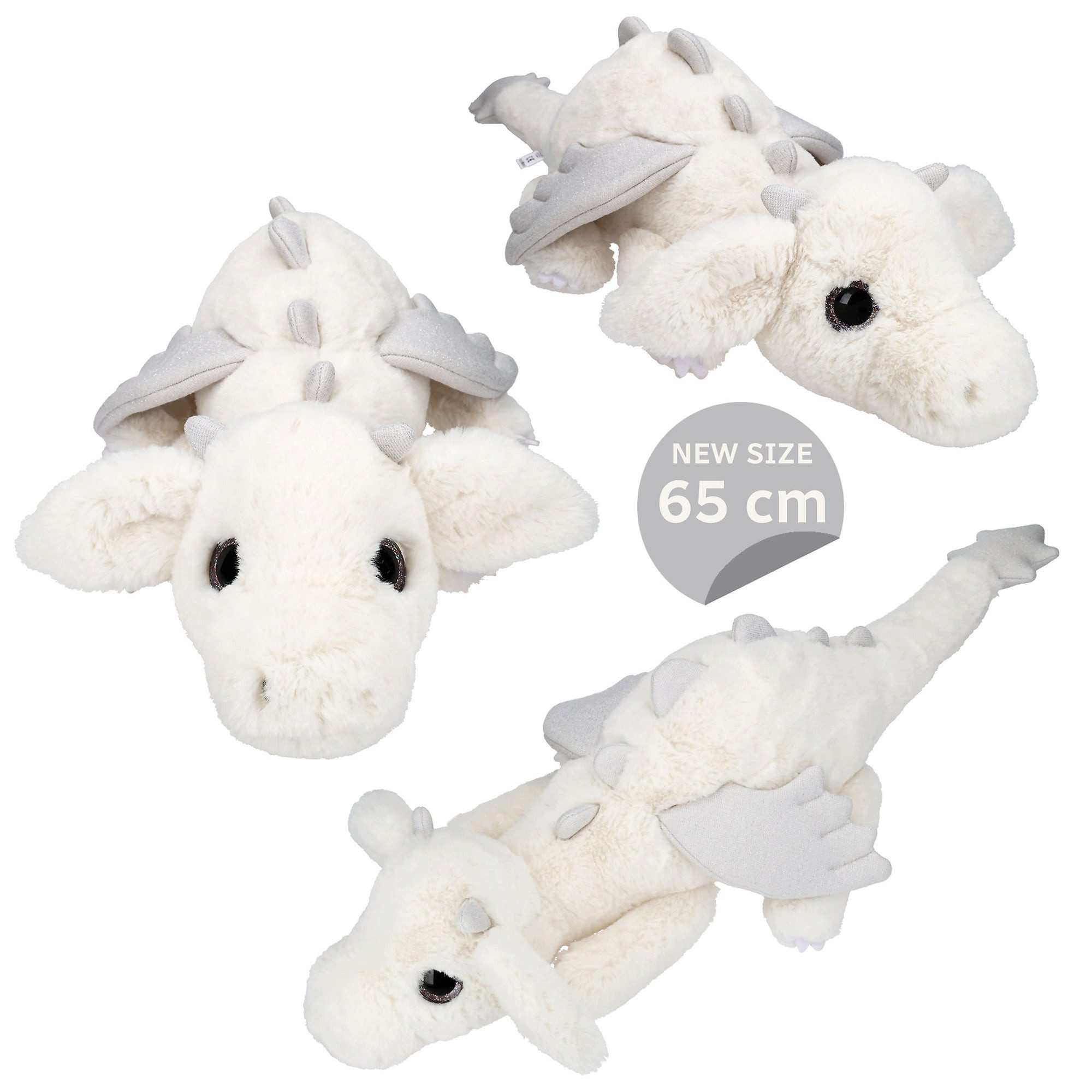 Depesche Spiel SNUKIS Plüschdrache, weiß, 65 cm