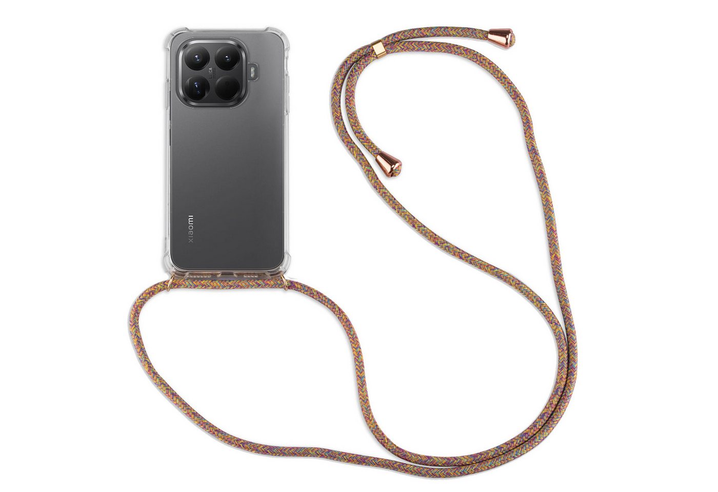 betterfon Handykette für Xiaomi 15T Pro Handyhülle mit Band & Kordel Bumper, Premium-Panzerung - stoßfest, kratzresistent & passgenau
