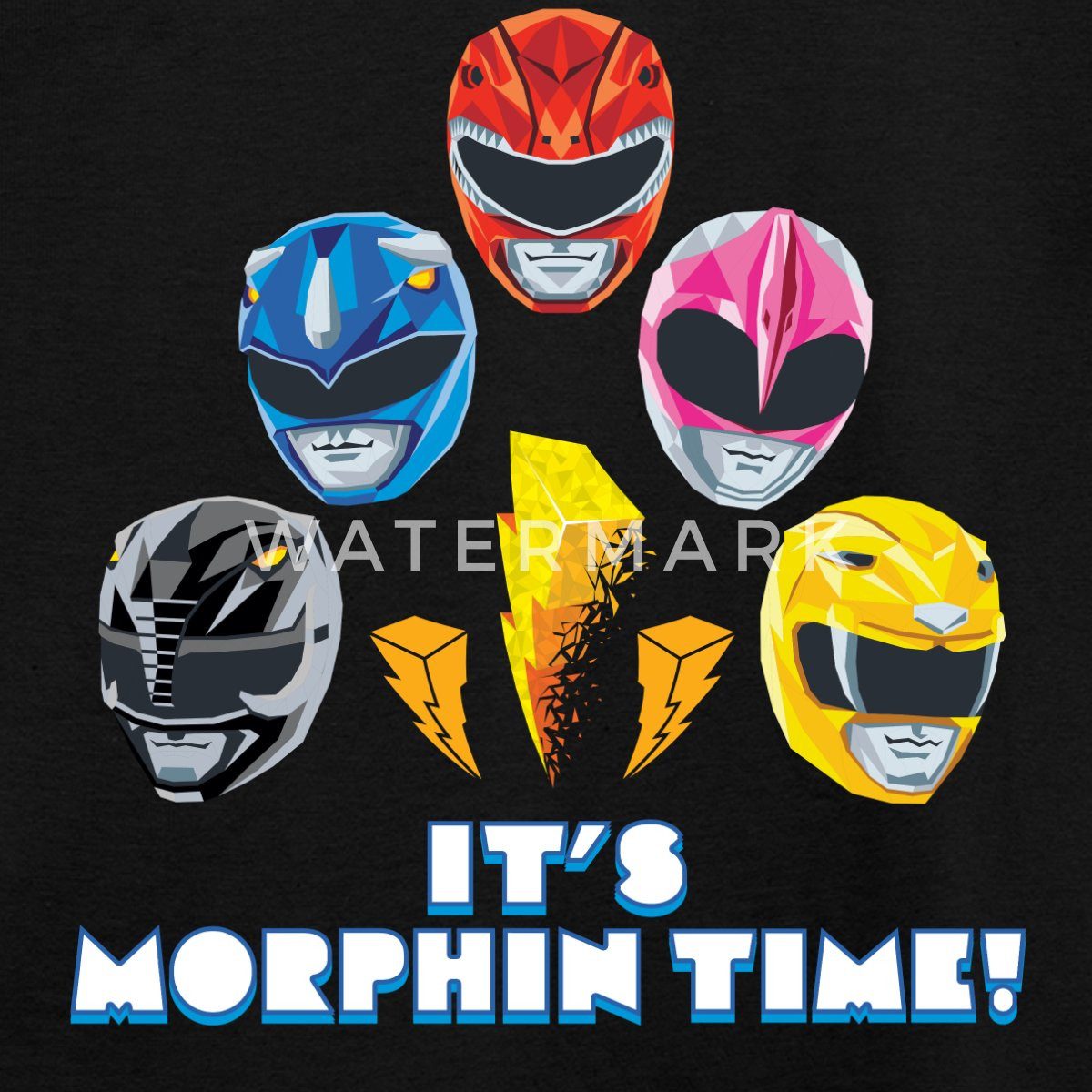 Spreadshirt T-Shirt Power Rangers 5 Rangers It's Morphin Time Kinder T-Shirt (1-tlg)