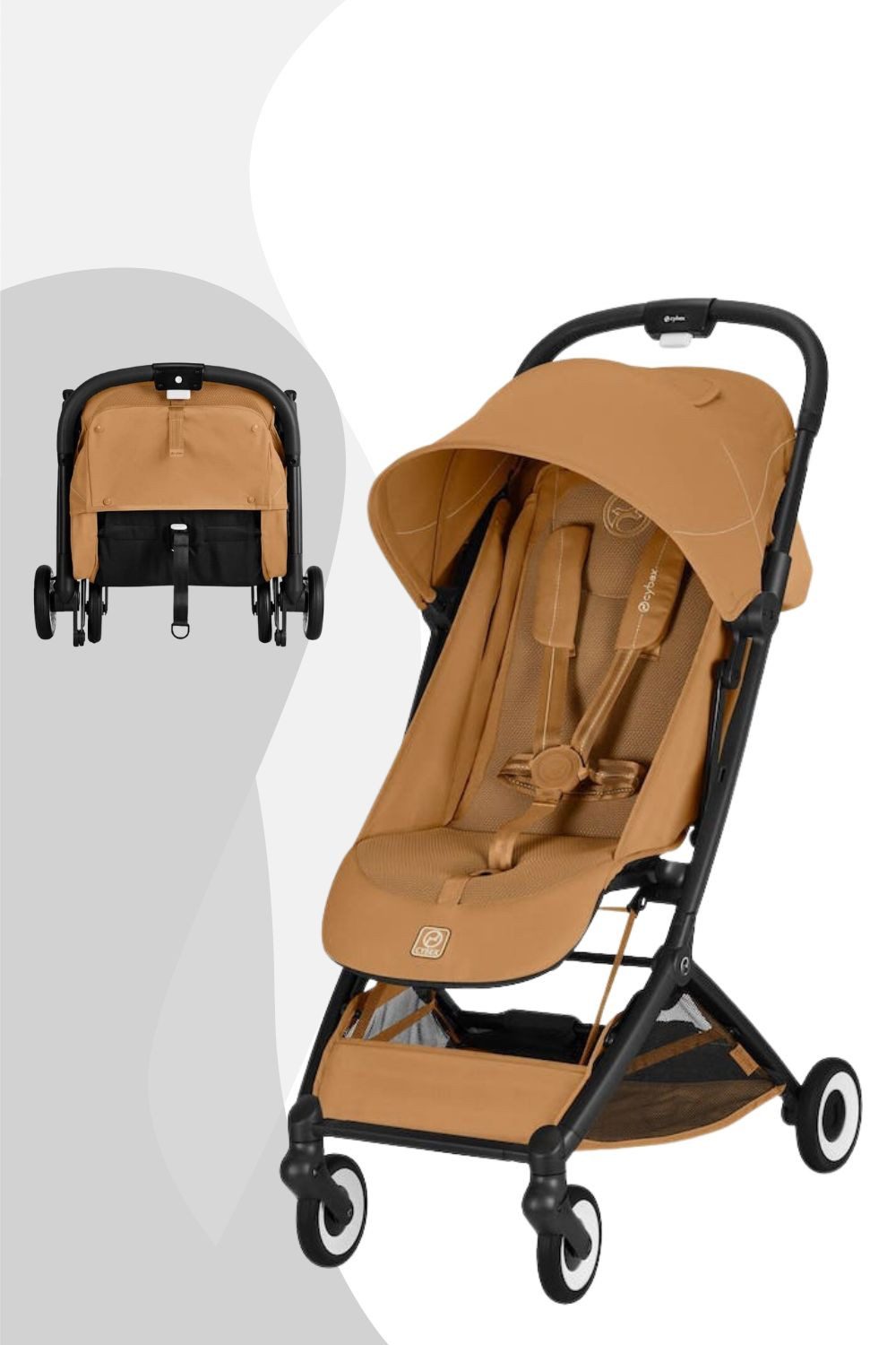 Cybex Kinder-Buggy Orfeo Buggy, Ab Geburt, Kleines Faltmaß, großes Sonnenverdeck, flugzeugtauglich