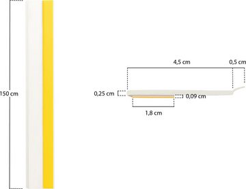 SCHELLENBERG Zierleiste PVC-Flachleiste, selbstklebend, selbstklebend, 1,5 m Länge, 5 cm Breite
