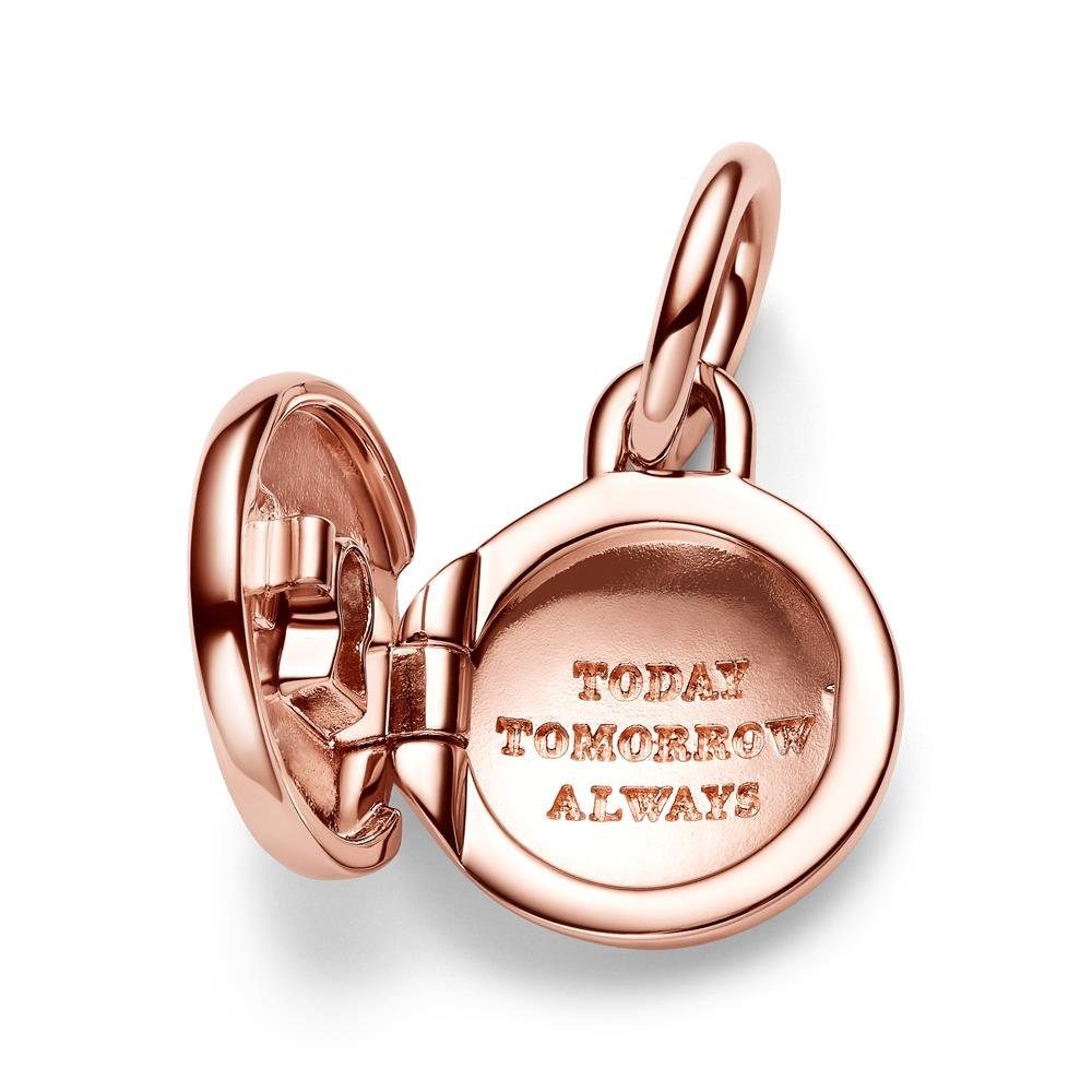Pandora Charm-Einhänger Aufklappbarer Schloss-Anhänger, IP Rosé, PANDORA ME