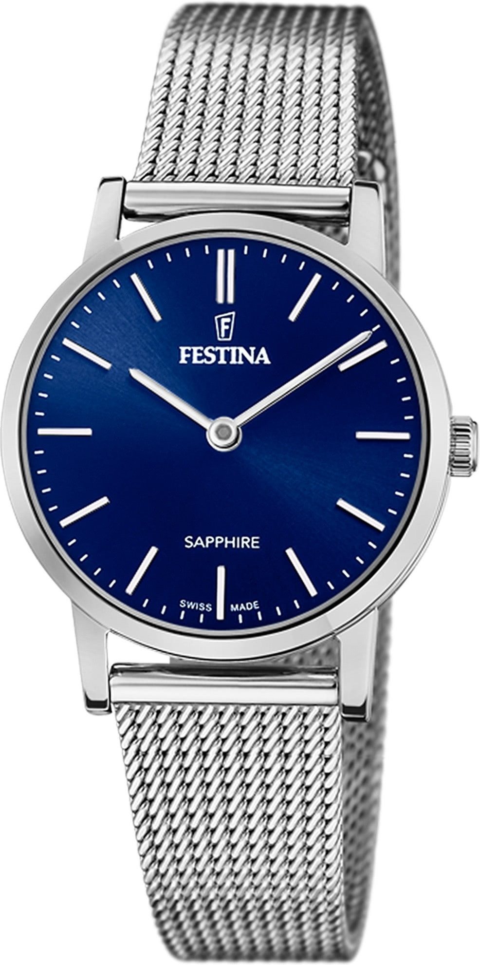 Quarzuhr Festina Damenuhr Edelstahl silber