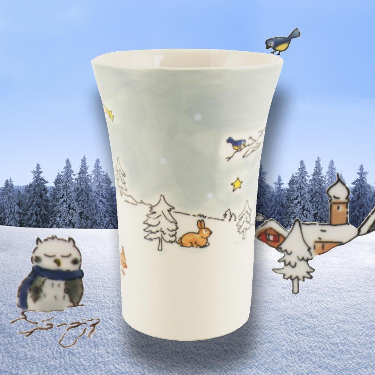 Mila Mila Keramik Winterwald, Keramik-Becher Becher Coffee-Pot