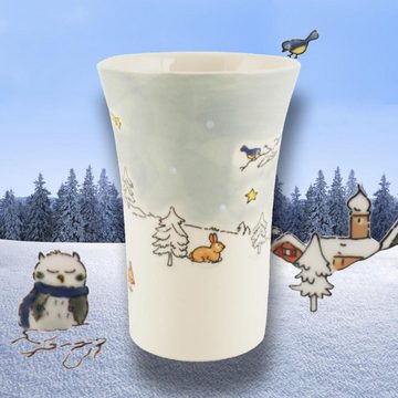 Mila Becher Mila Keramik-Becher Coffee-Pot Winterwald, Keramik