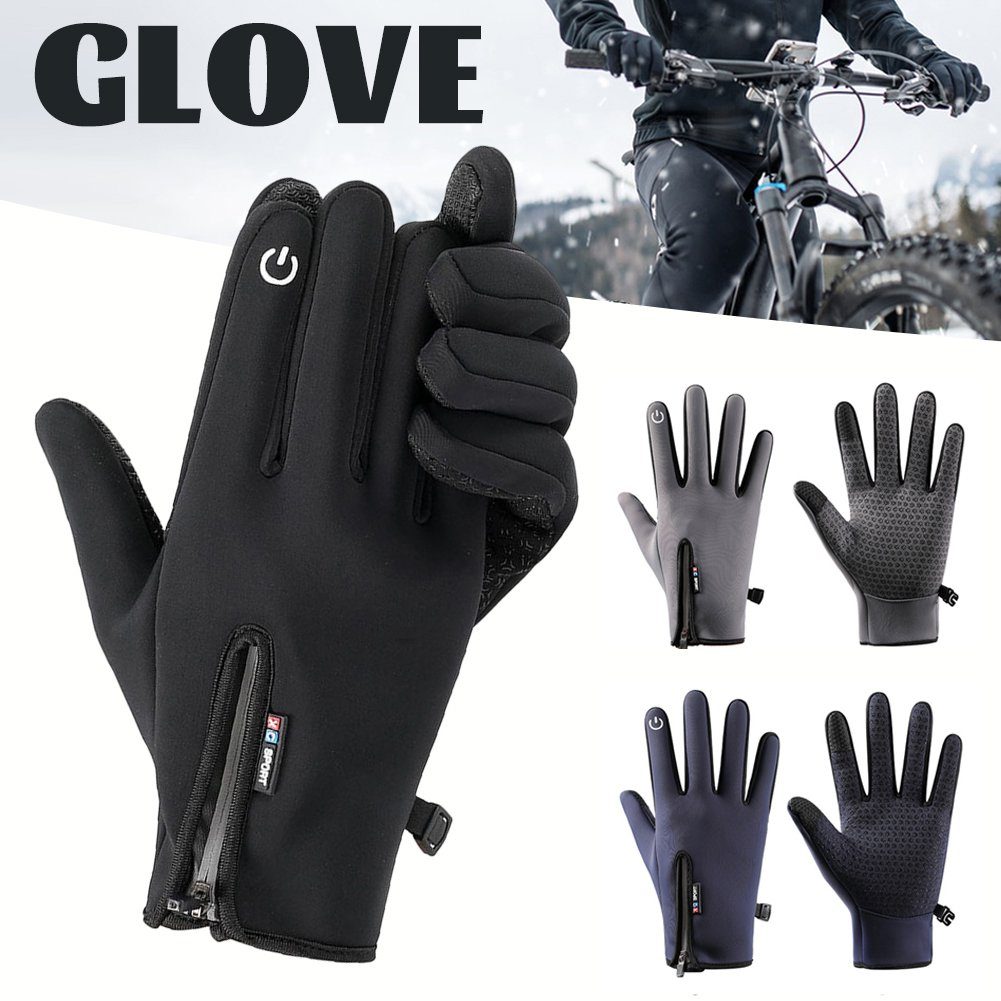 Touchscreen-Motorradhandschuhe black Mit XL Fahrradhandschuhe Blusmart