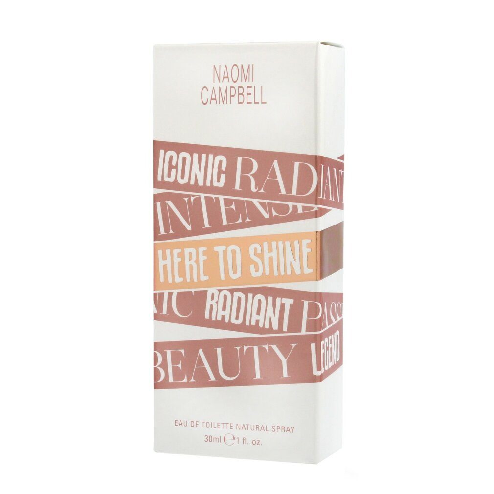 NAOMI CAMPBELL Eau de Spray Shine 30ml Here To de Toilette Toilette Eau Campbell Naomi