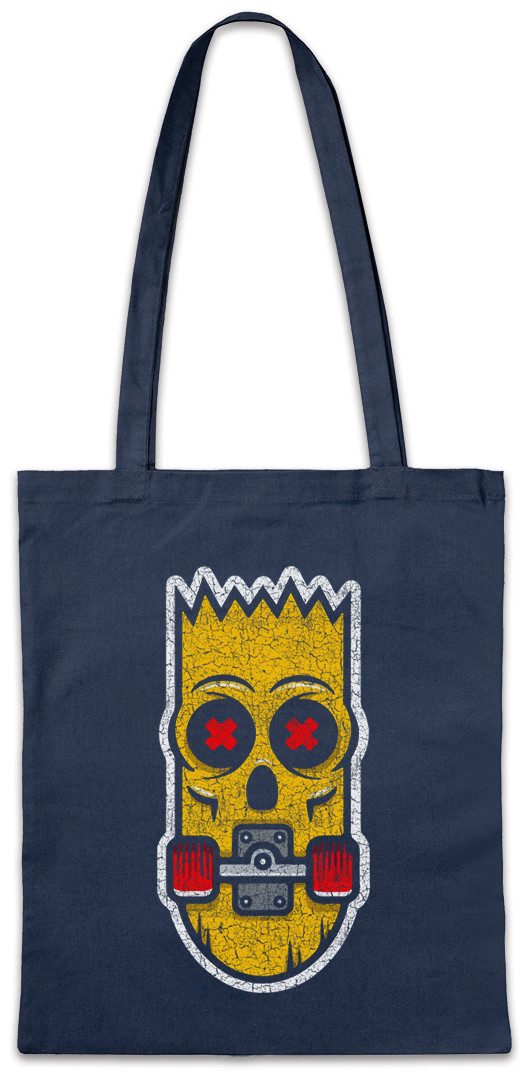 Beuteltasche Bart Skate Stofftasche Fun Skate Skate Sk8 Or Die Skater Skateboarding