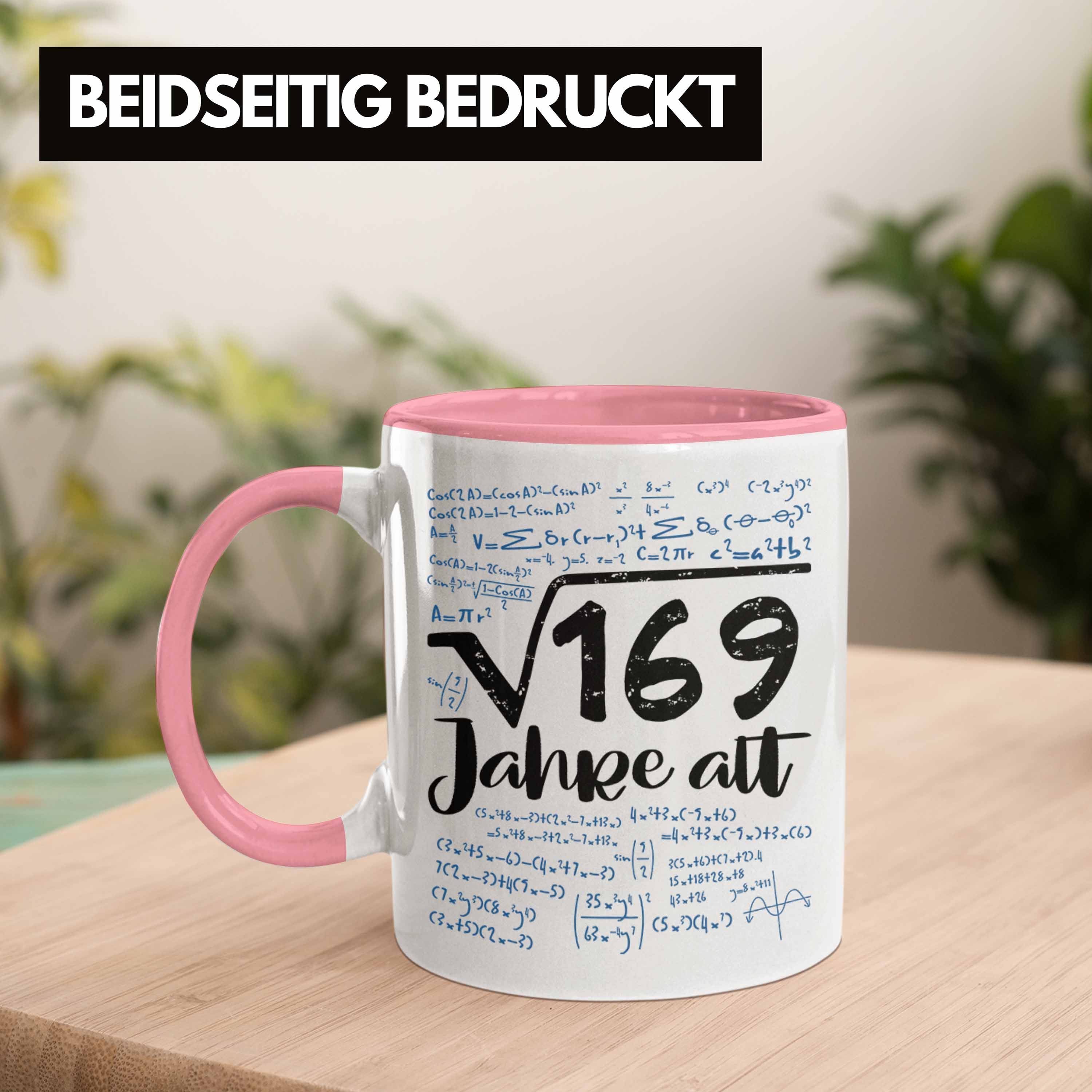 Trendation Tasse Quadratwurzel 169 = 13. 169 Jahre Geb Aus Rosa Geschenk Alt 13 Wurzel Tasse