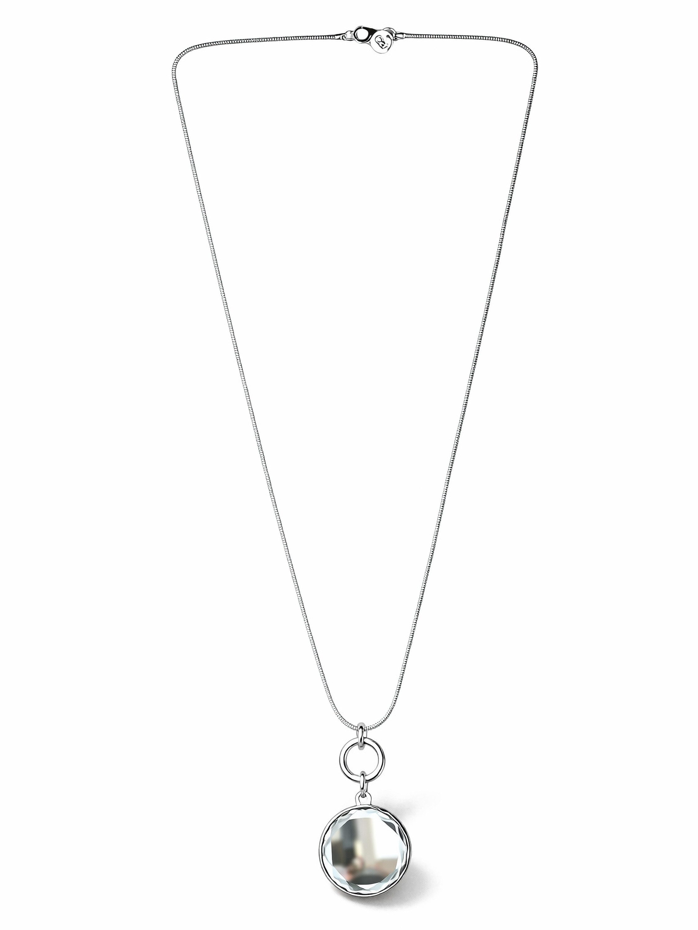 COLLEZIONE ALESSANDRO Lange Kette Gina, Anhänger beidseitig mit Glasstein – Bild 3 von 3