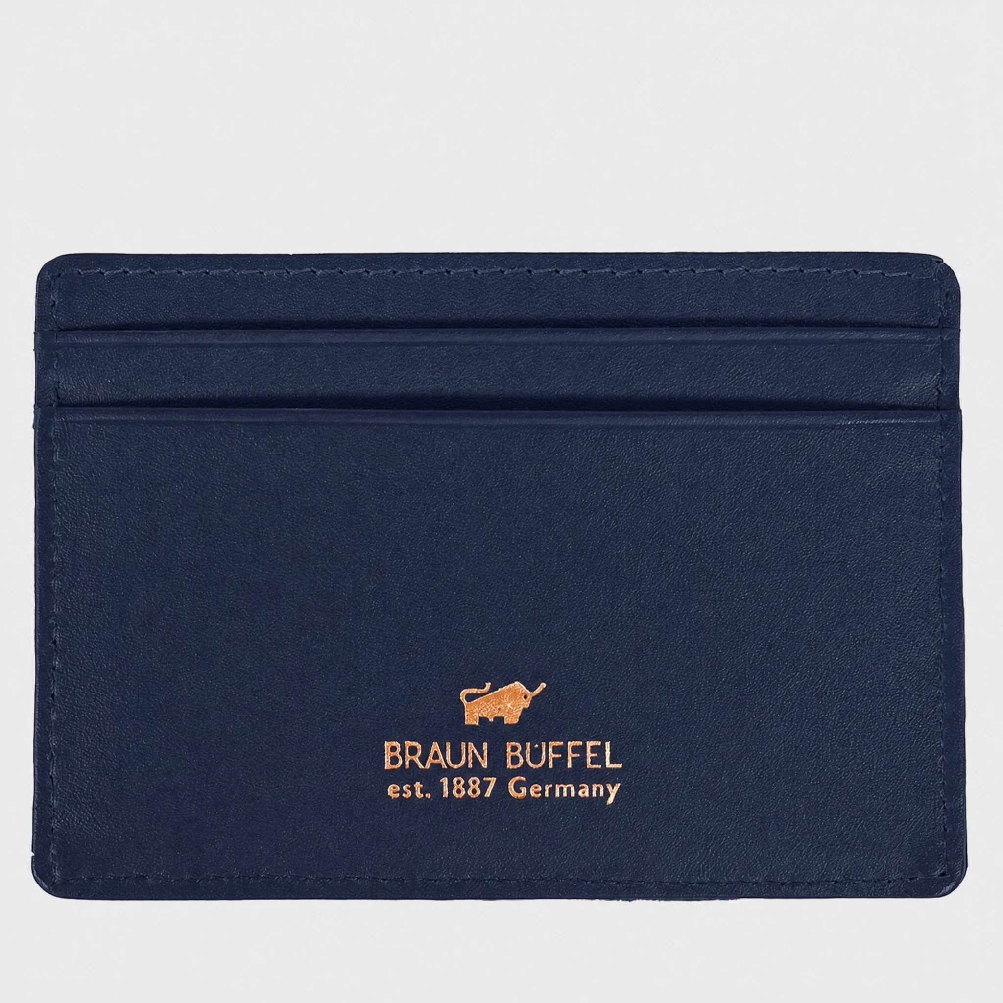 Braun Büffel Kartenetui VERONA Kartenetui 4 Kartenfächer blau