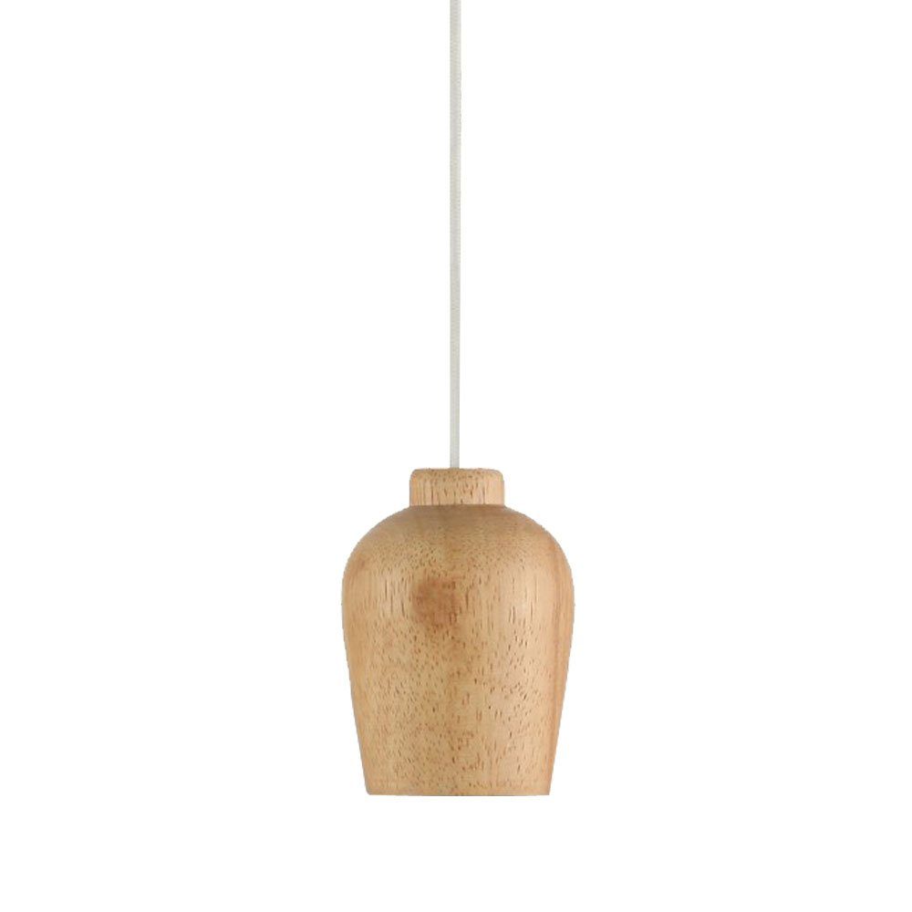 V-TAC Pendelleuchte, Leuchtmittel nicht Esszimmer Vintage Leuchte Pendel Küchen Hänge Schirm Holz inklusive, V-Tac Lampe